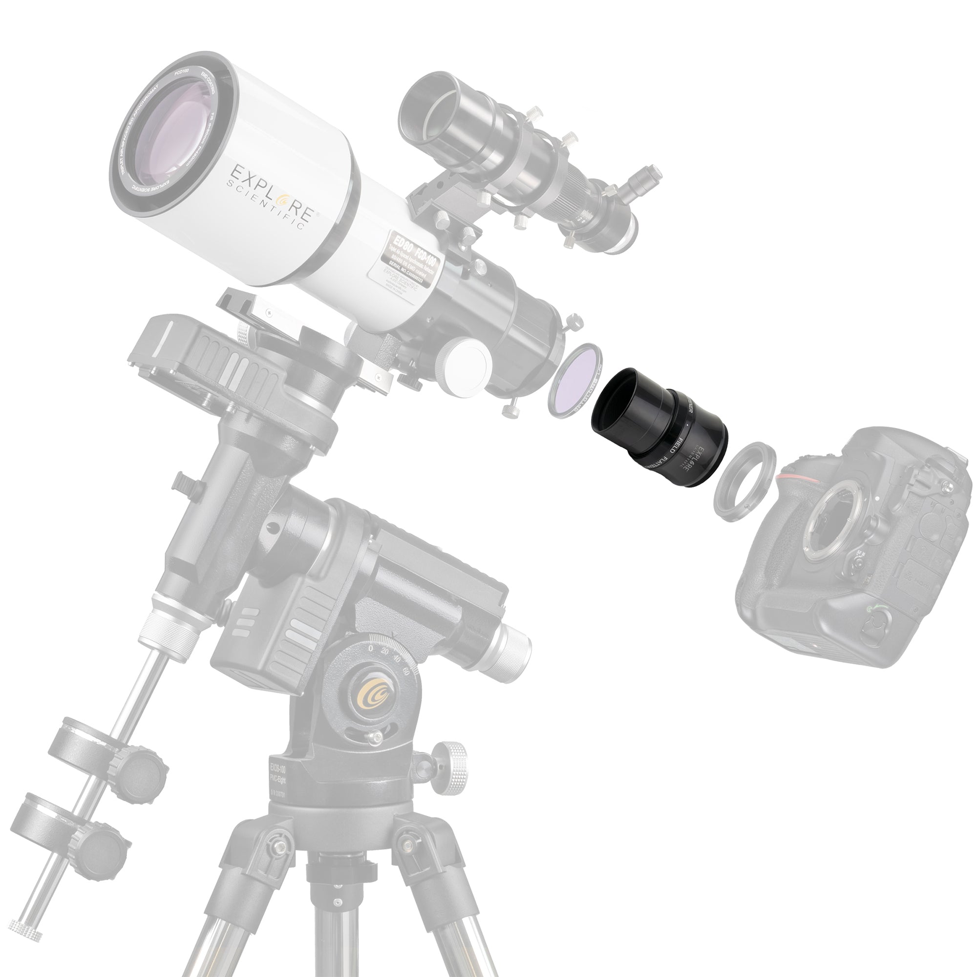 Explore Scientific Field Flattener f/5-f/7 Bildfeldebner 2 Zoll