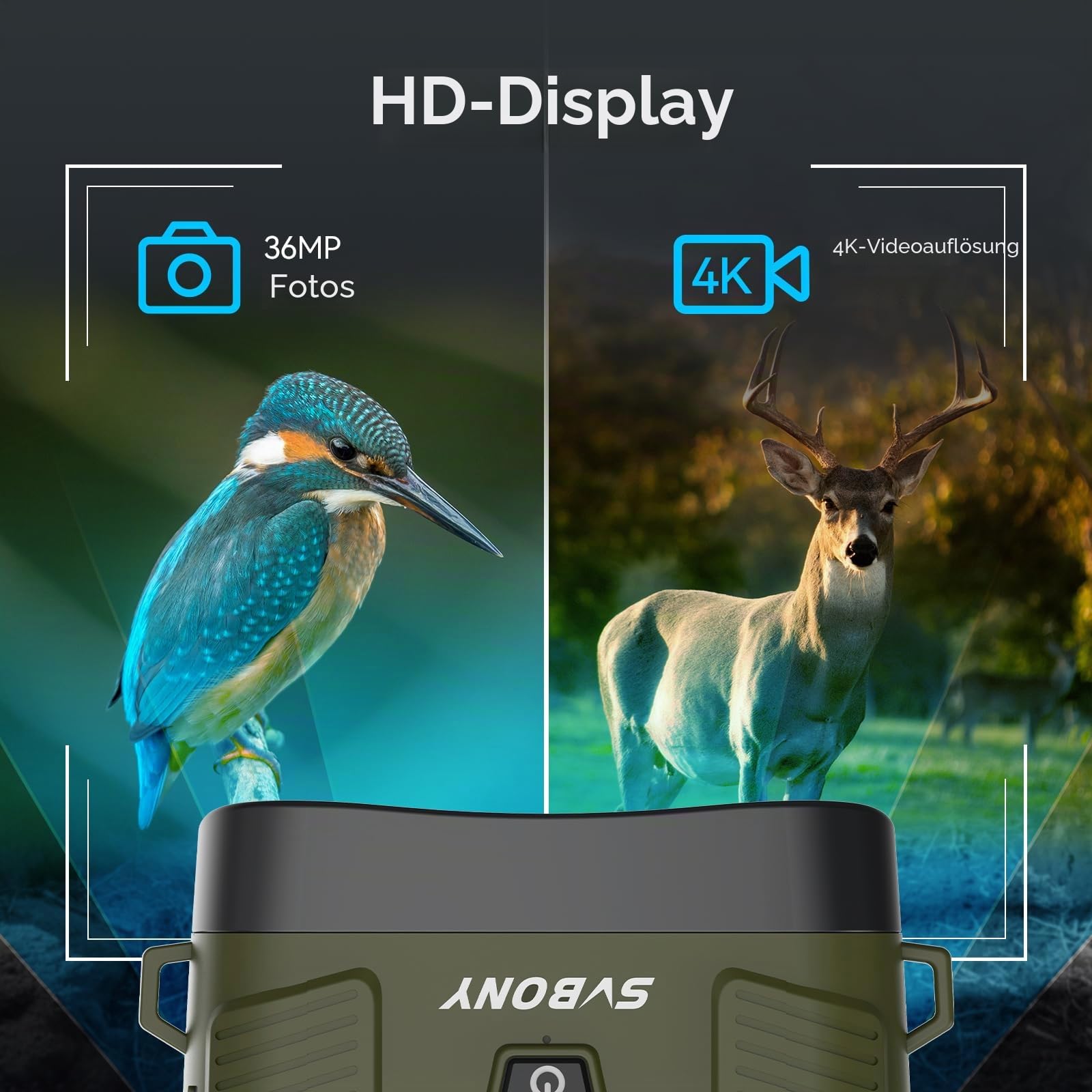SVBONY SA206 Nachtsichtgerät 8X 300m 4K IR-Fernglas