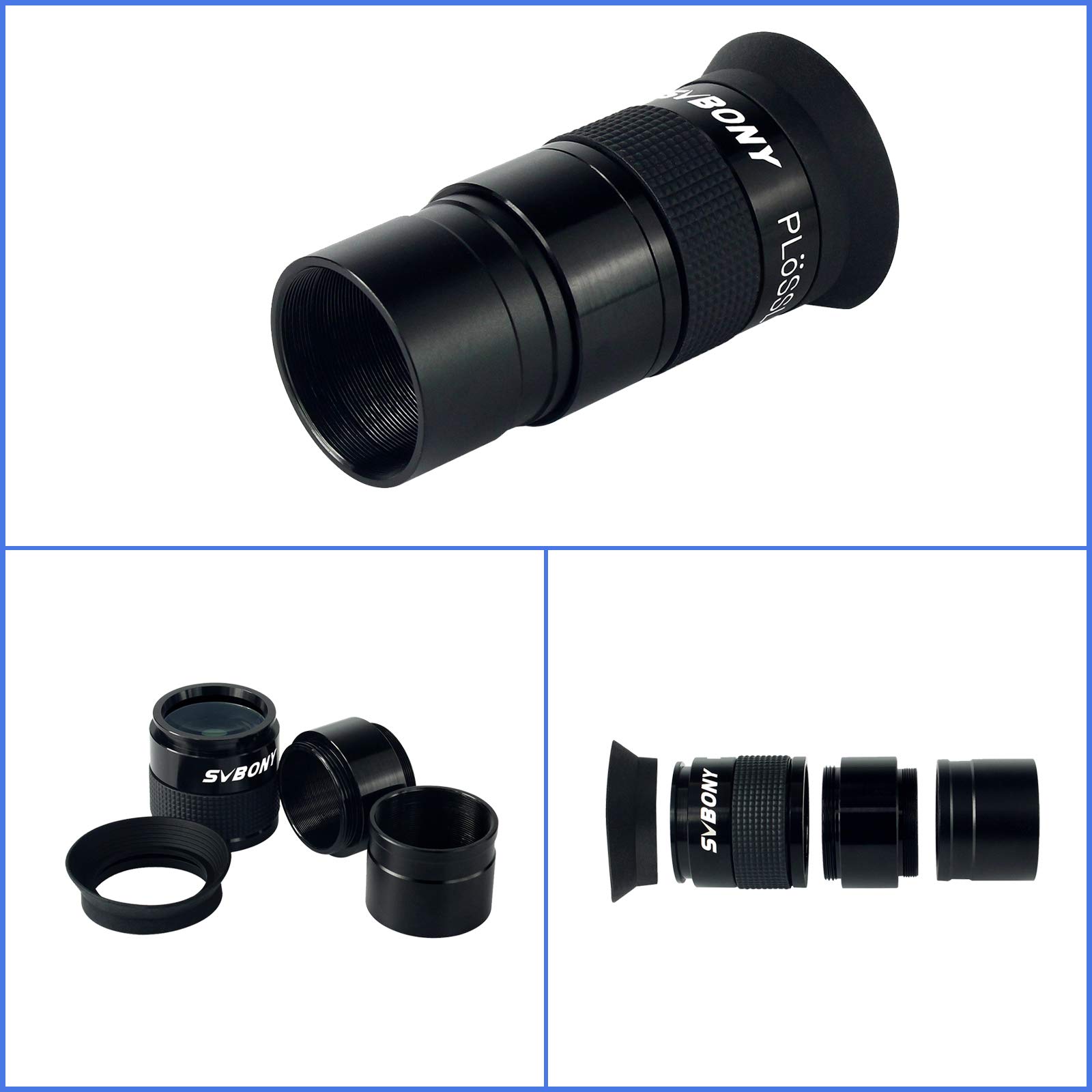 SVBONY Plössl Okular 40mm 1,25" 40° FMC Metall