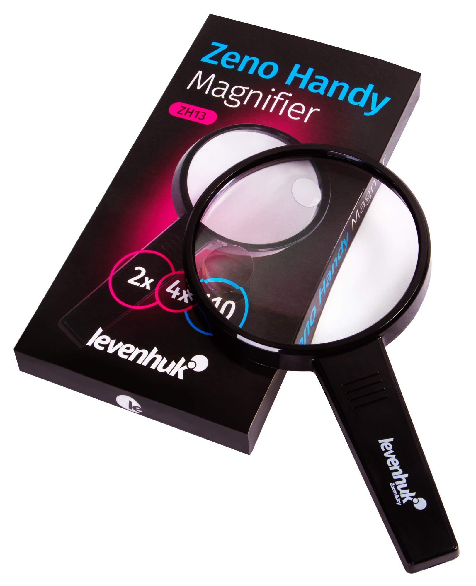 Levenhuk Zeno Handy ZH13 Handlupe 2X/4X 110mm Leselupe