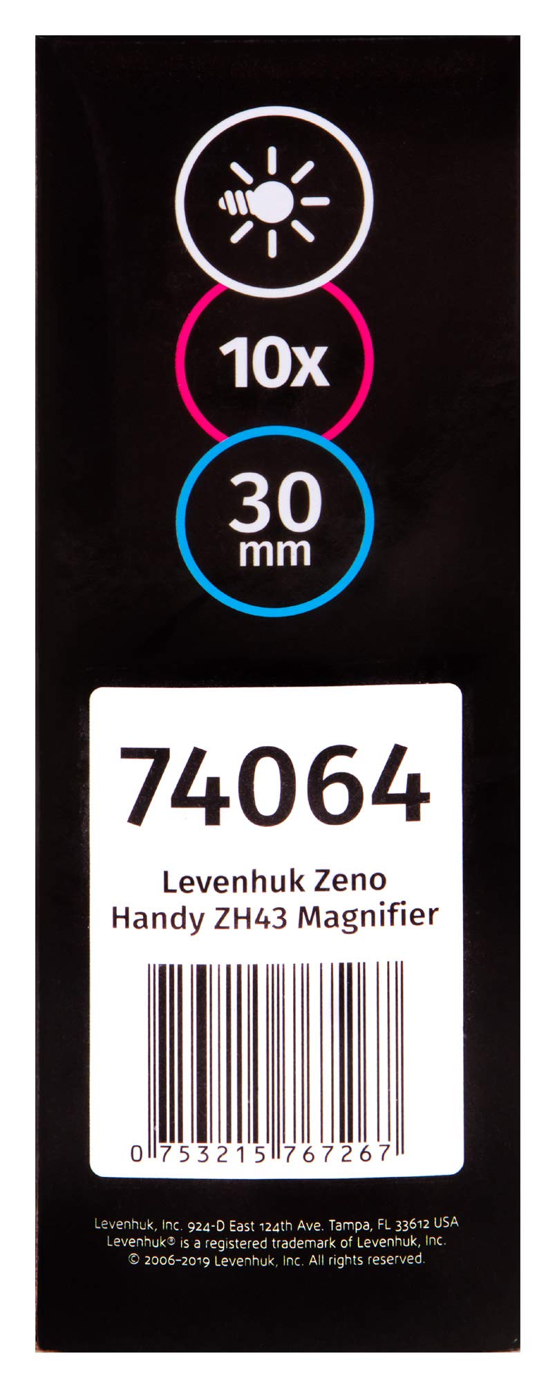 Levenhuk Zeno Handy ZH43 Handlupe LED 10x 30mm