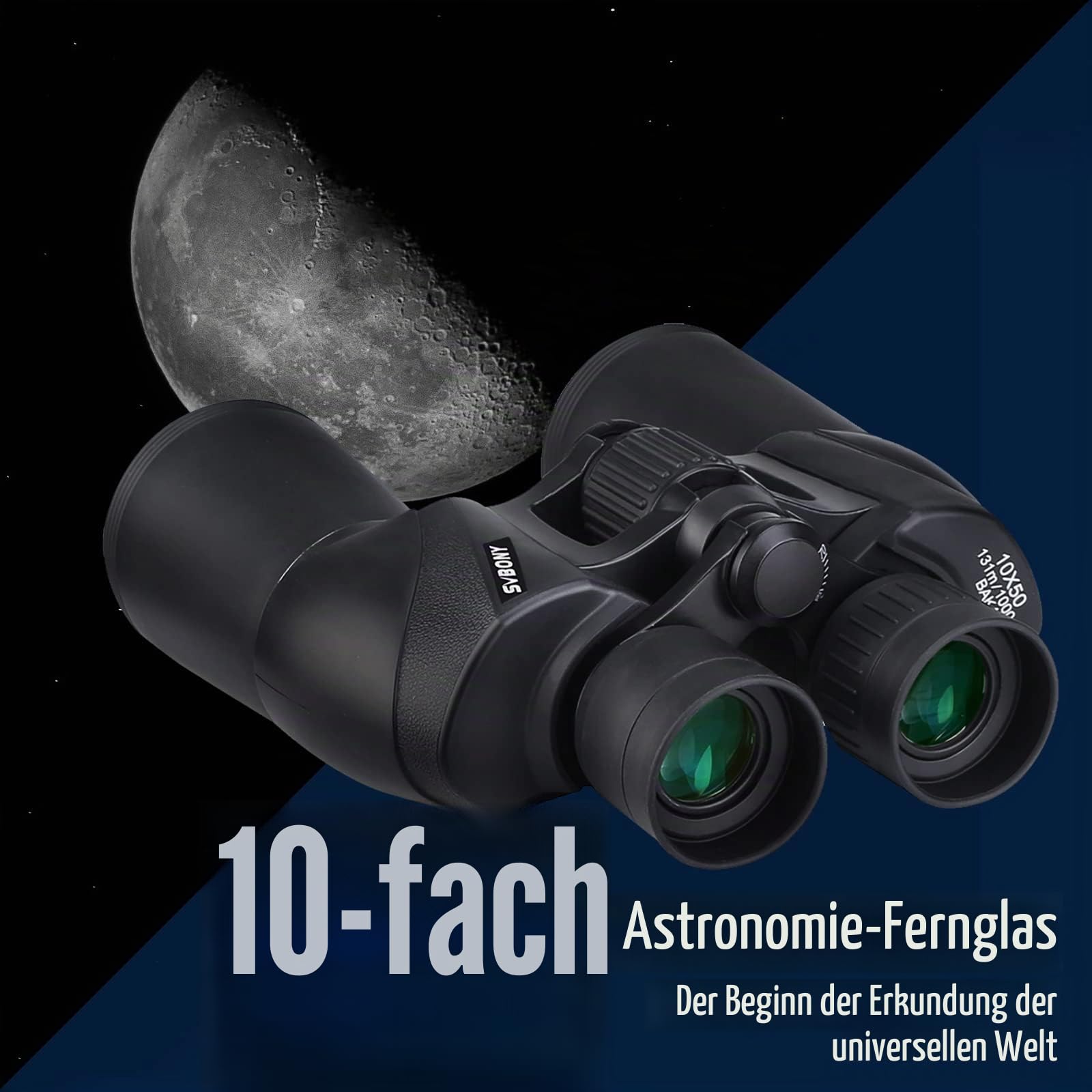 SVBONY SV206 Fernglas 10x50 HD BAK4 wasserdicht