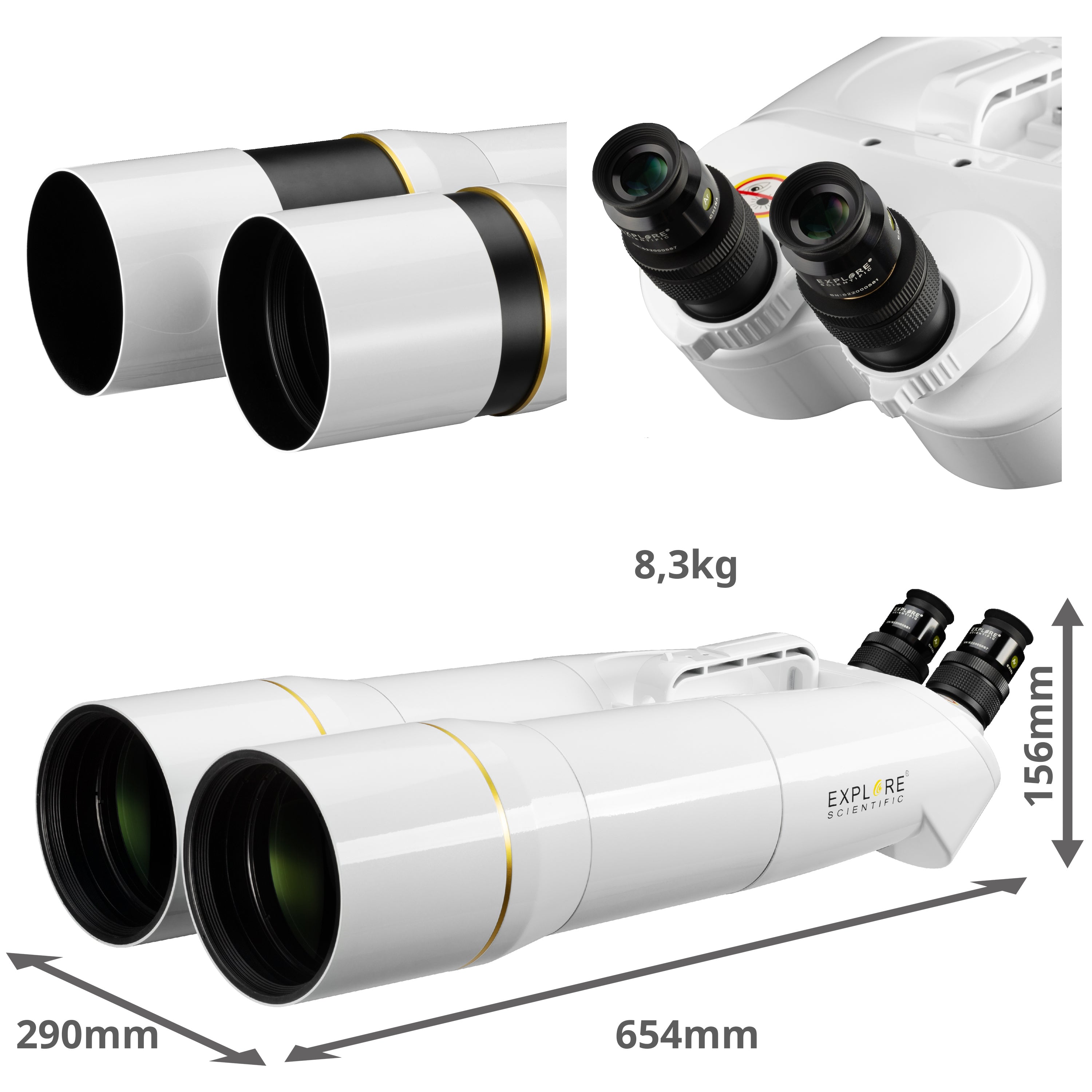 Explore Scientific BT-120 SF Großfernglas 120mm 45°