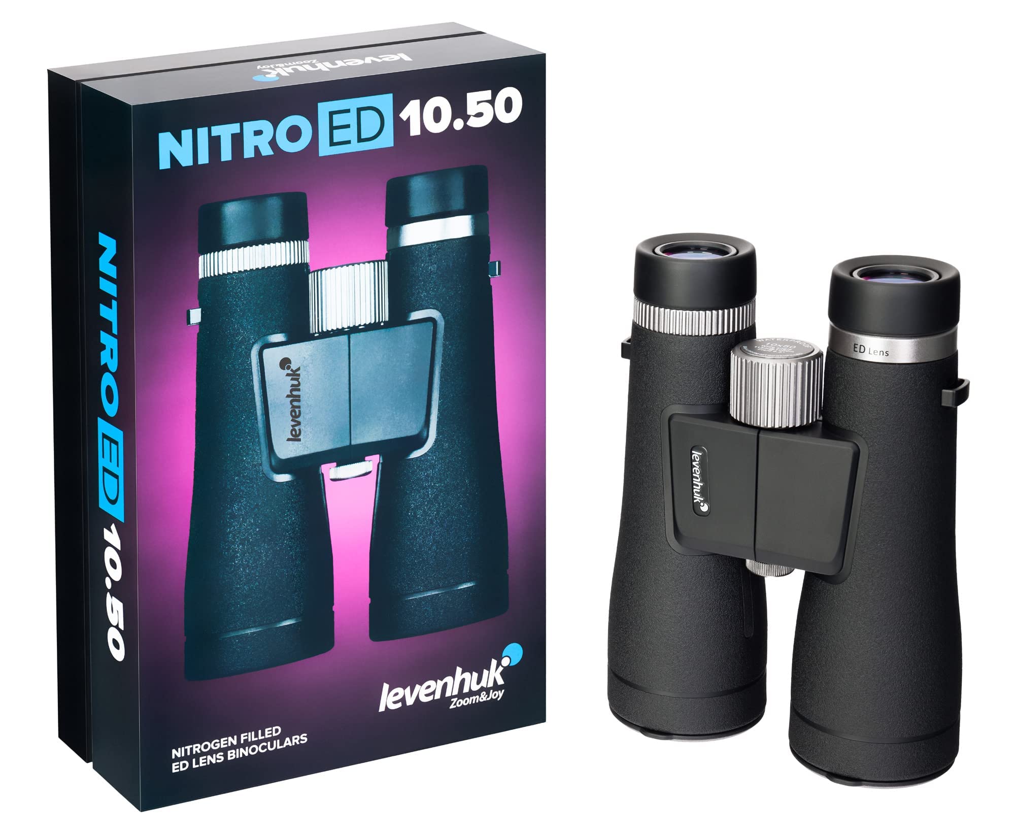 Levenhuk Nitro ED 10x50 Fernglas ED-Glas wasserdicht