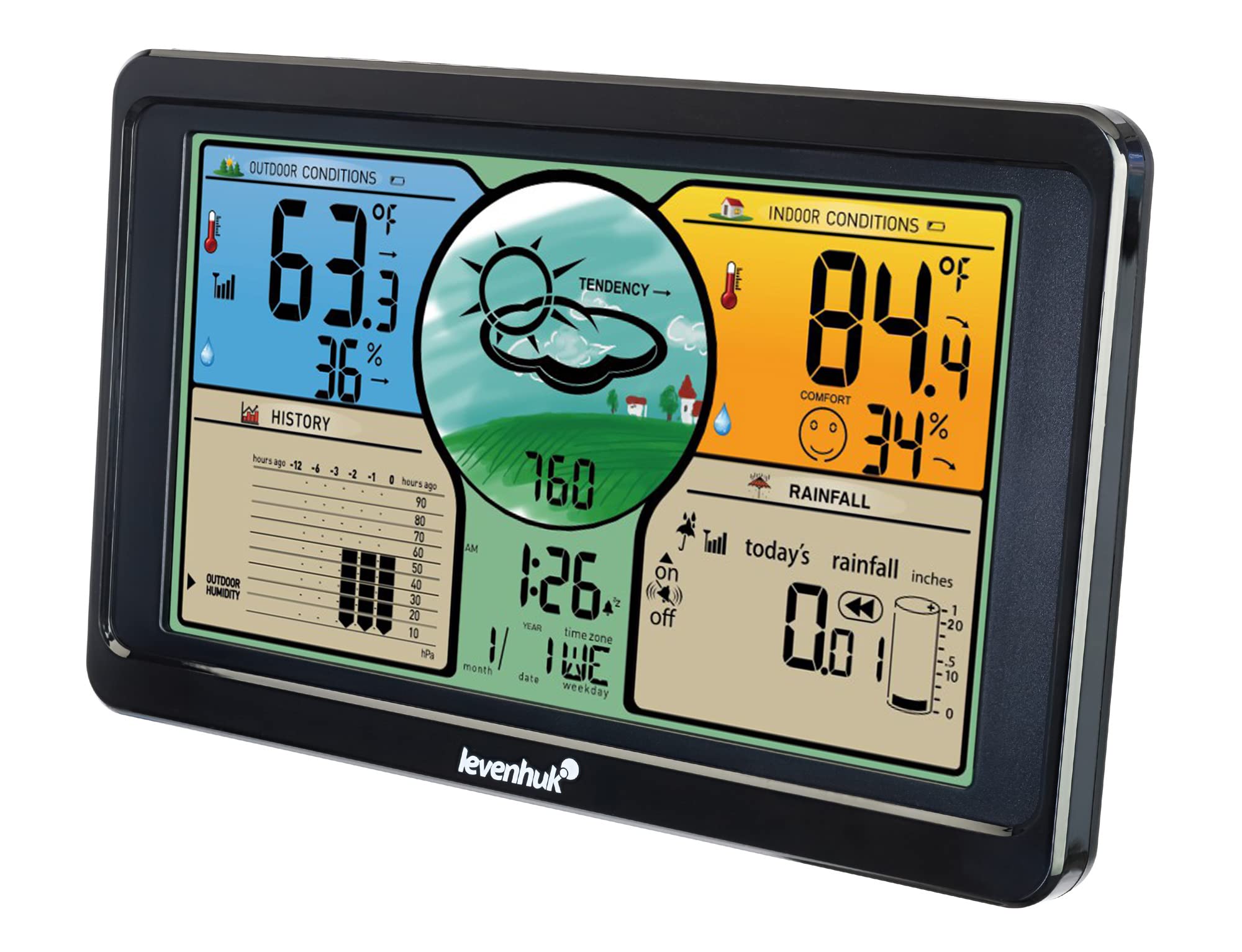 Levenhuk Wezzer Plus LP70 Wetterstation mit Regenmesser