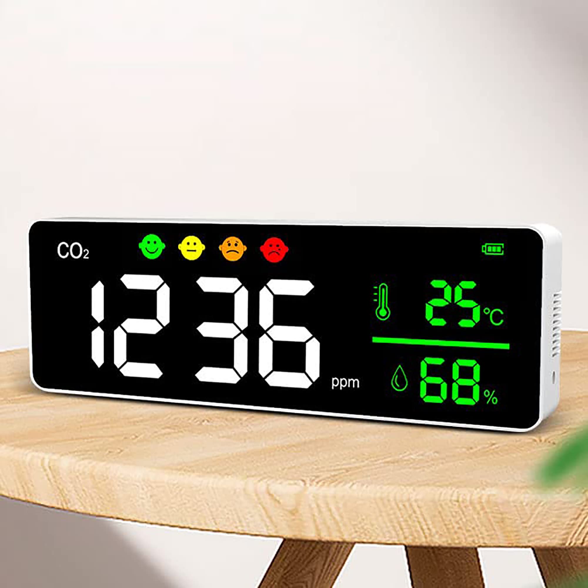 Levenhuk Wezzer Air MC50 Luftqualitätsmonitor CO2 Komfort LCD