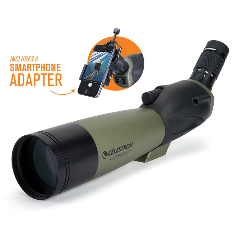 Celestron Ultima 20-60x80 Spektiv gewinkelt mit Adapter