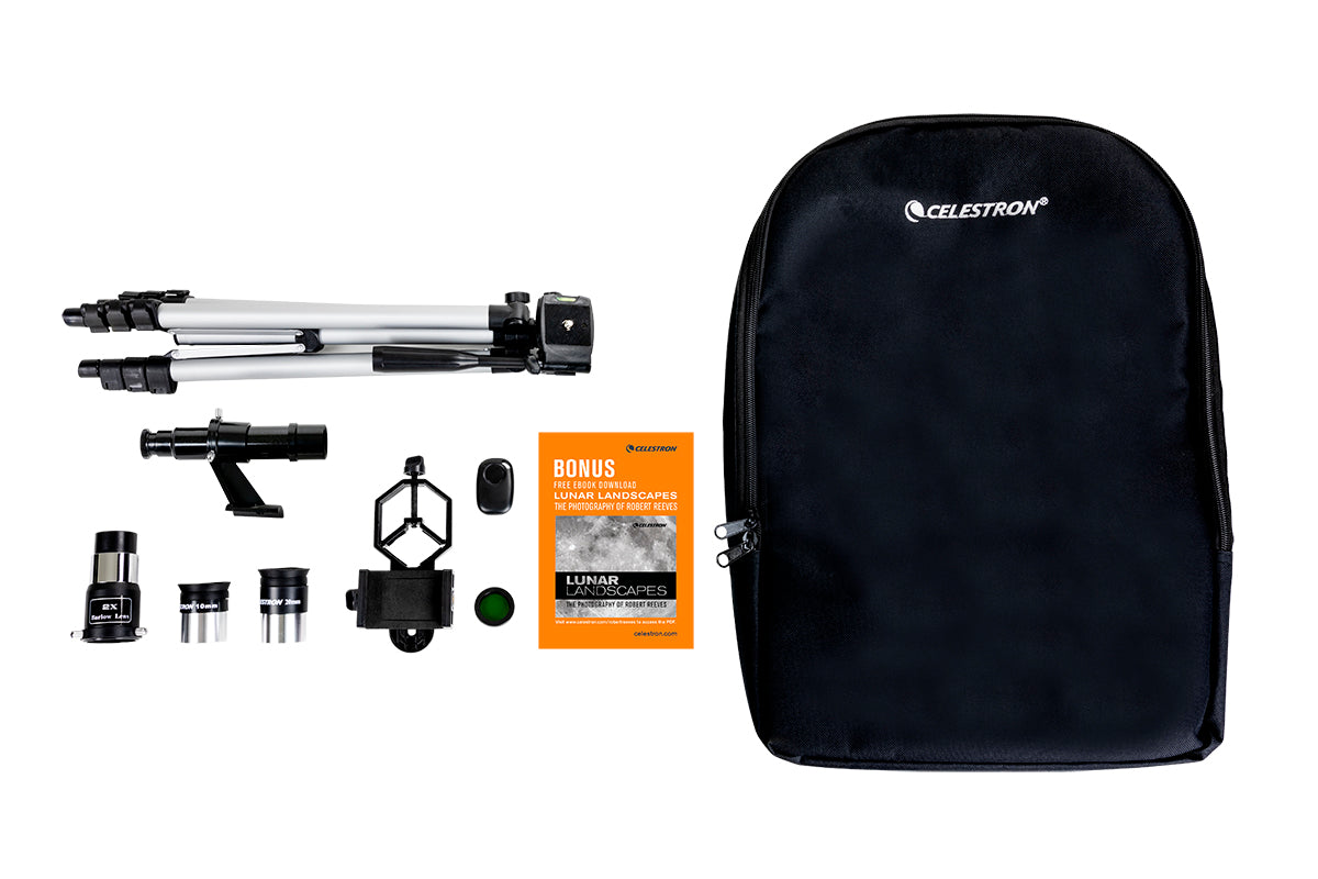 Celestron Travel Scope 70 DX Refraktor Teleskop mit Smartphone-Adapter