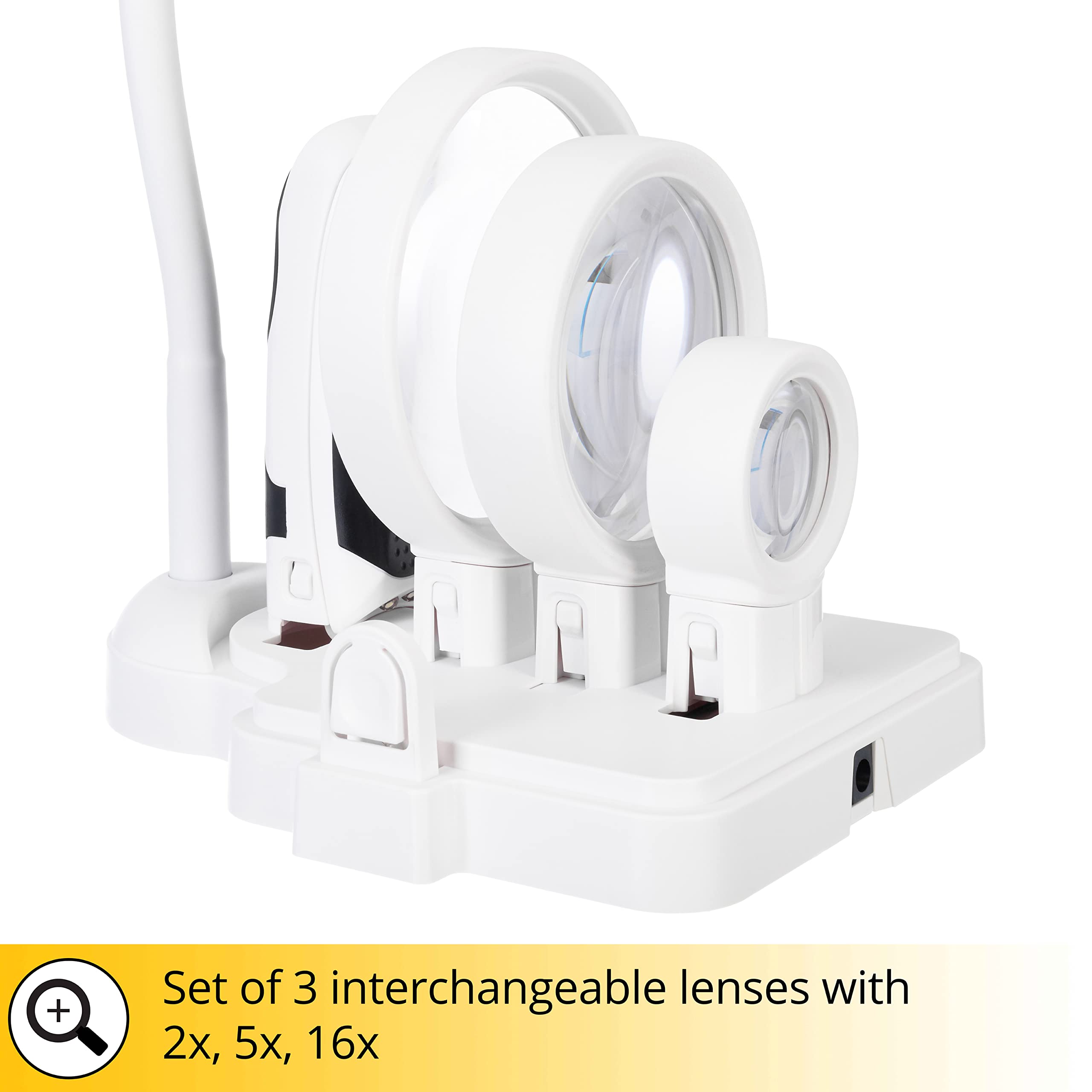 Levenhuk Zeno Multi ML15 Lupenset 2x/5x/16x LED weiß