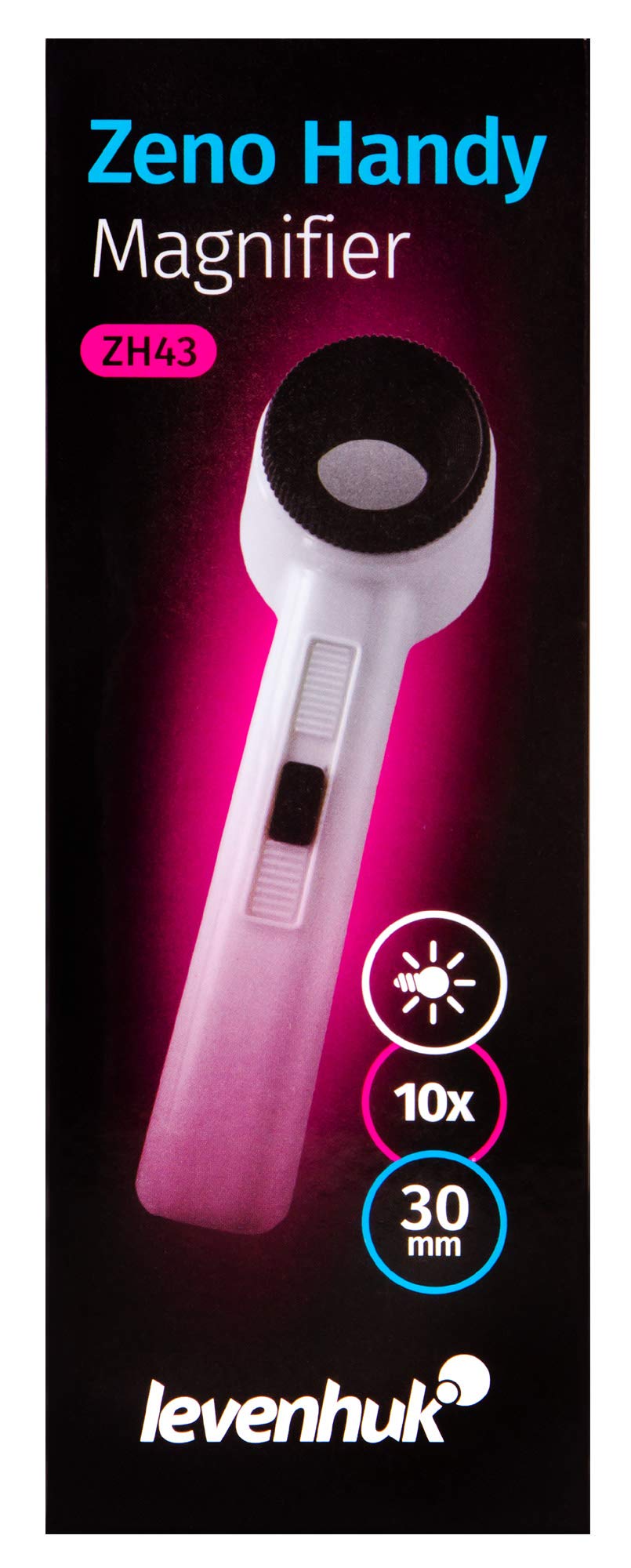 Levenhuk Zeno Handy ZH43 Handlupe LED 10x 30mm
