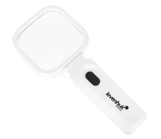 Levenhuk Zeno Read ZR10 Handlupe LED 2X 6X Weiß