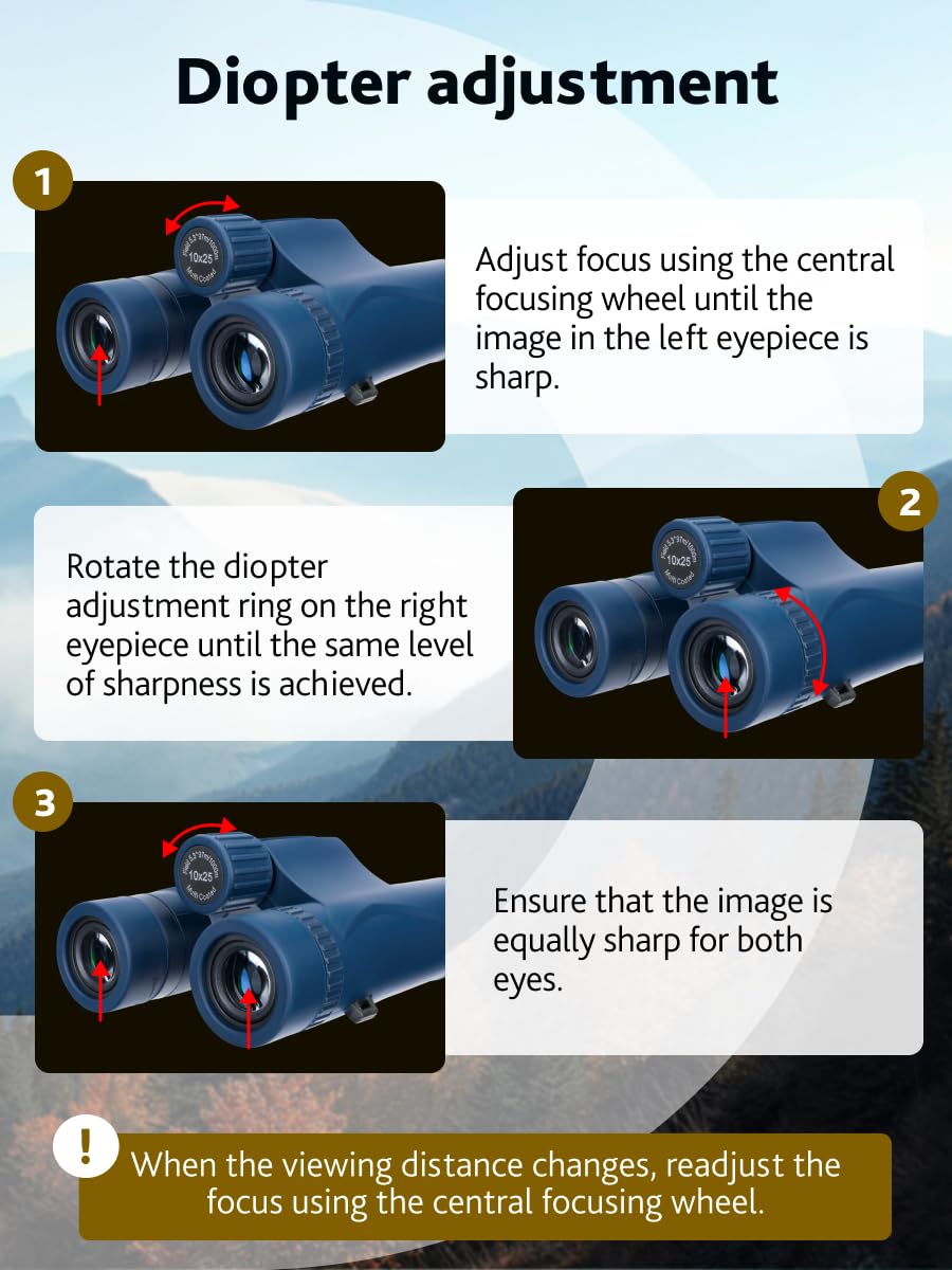 Levenhuk Discovery Elbrus 10x25 Fernglas Kompakt