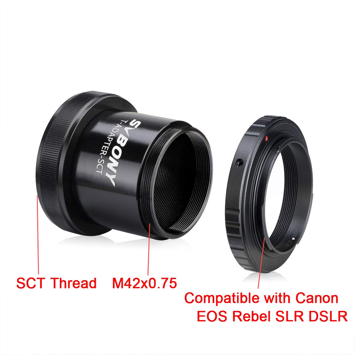 SVBONY SV167 SCT Kamera-Adapter 1,25" Canon M42 T-Ring