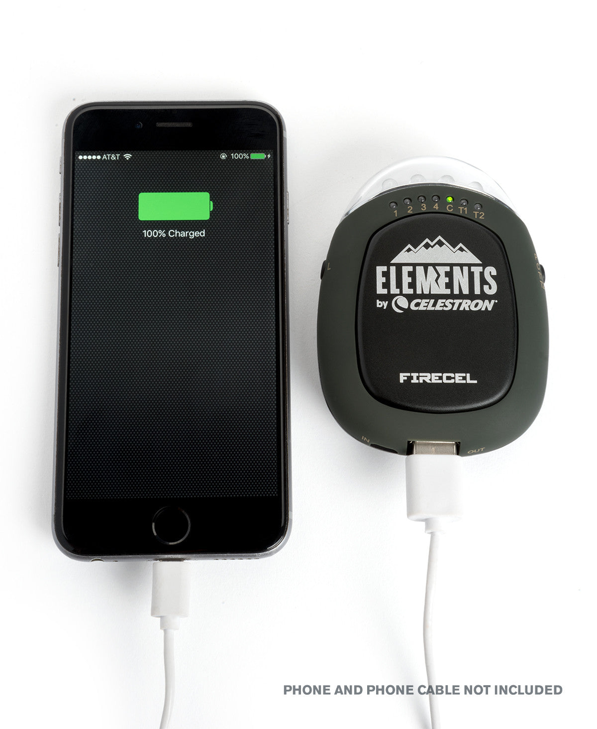 Celestron Elements FireCel Handwärmer 2500 mAh mit Taschenlampe