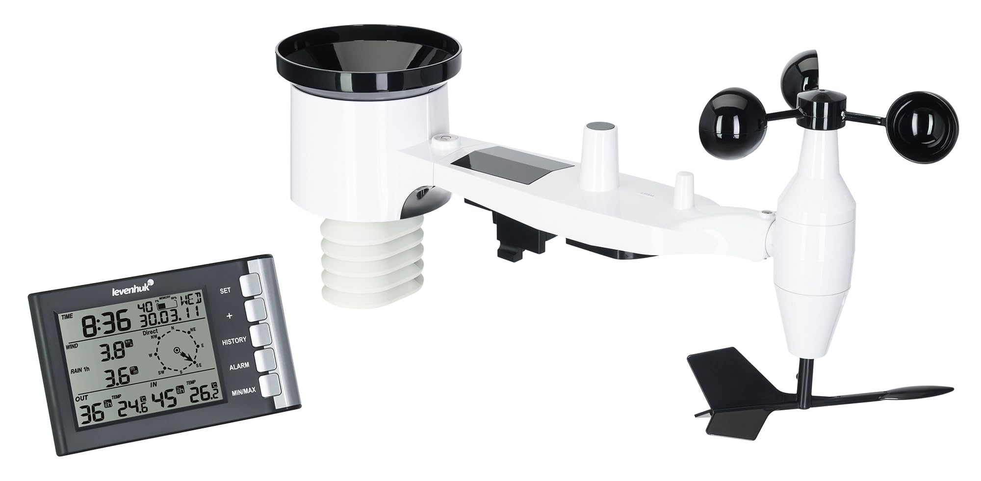 Levenhuk Wezzer PRO LP240 Wetterstation 8-in-1 mit Sensor