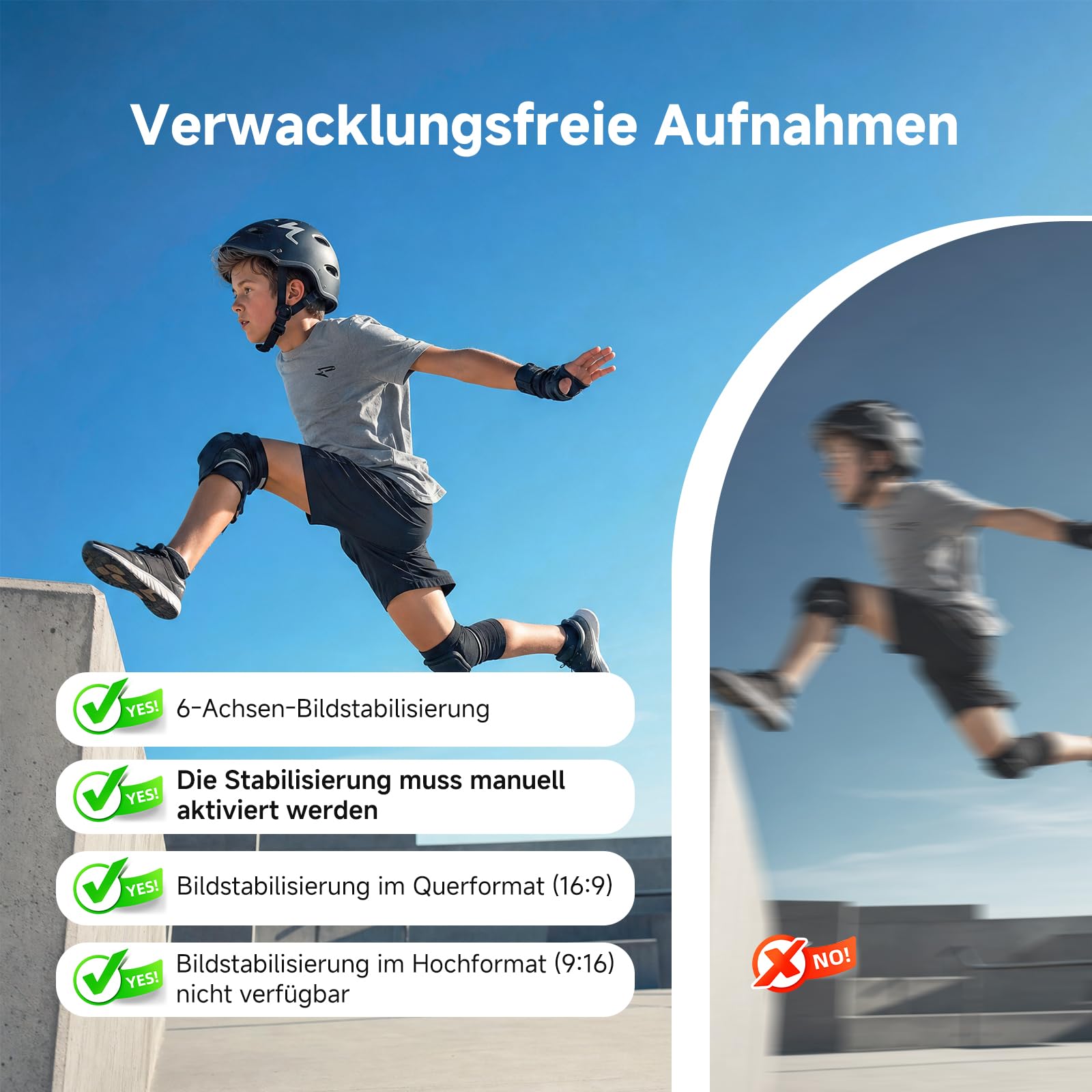 SVBONY M3 Mini 4K Actionkamera 145° Weitwinkel wasserdicht