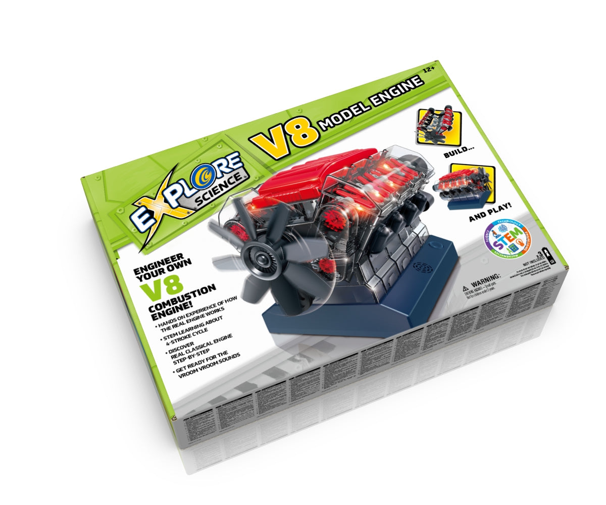 Explore Science V8 Model Engine Motor-Bausatz 270 Teile