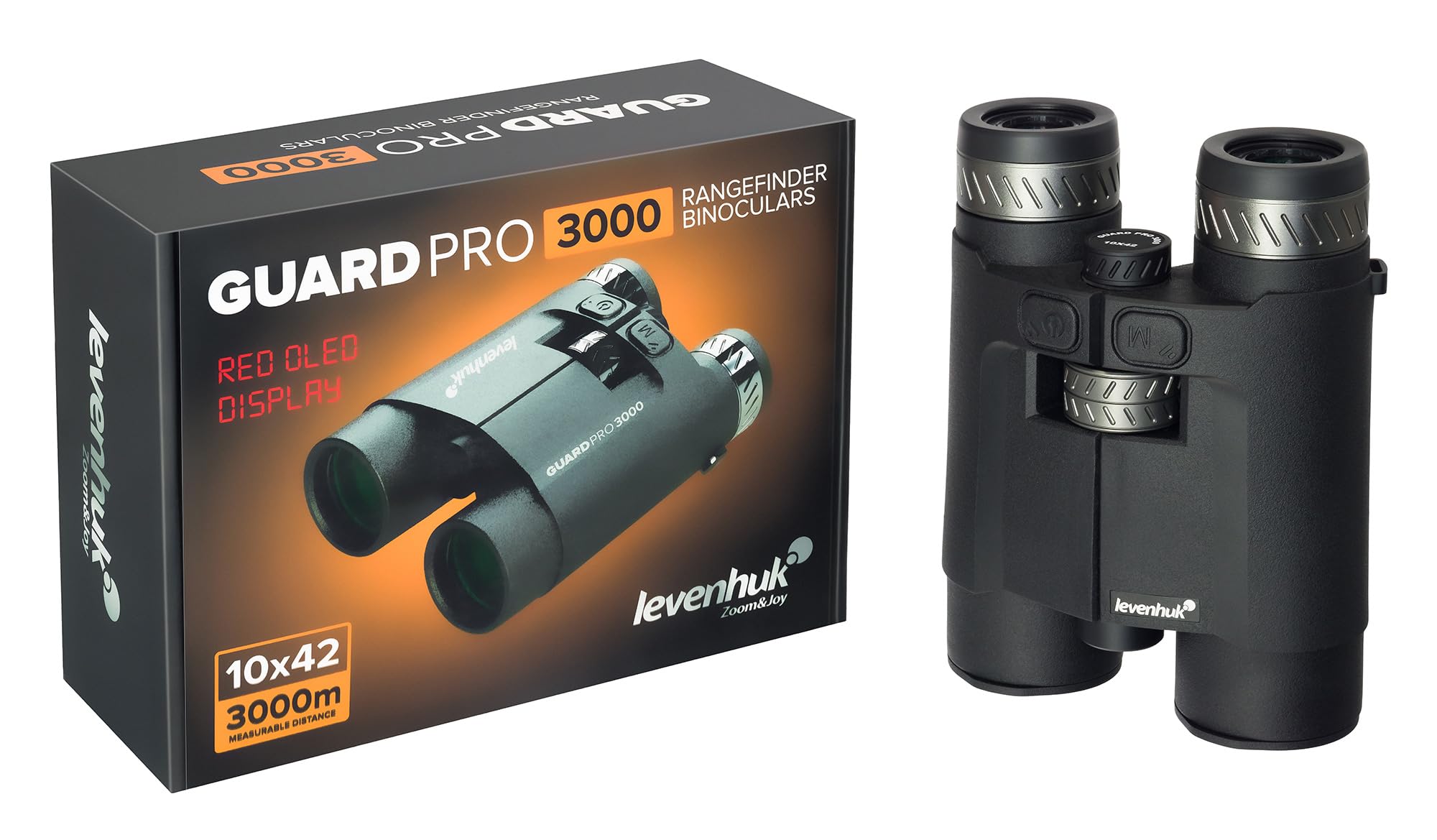 Levenhuk Guard PRO 3000 Fernglas 10x mit Entfernungsmesser