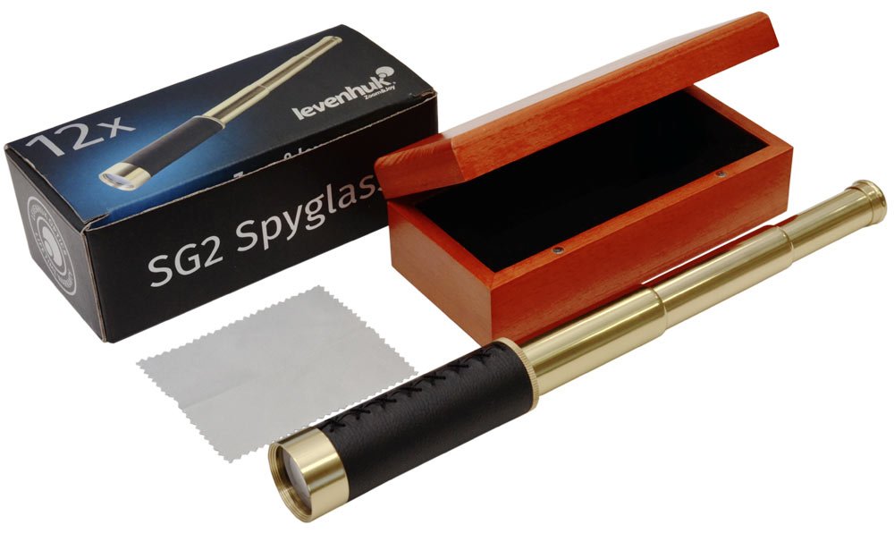 Levenhuk Spyglass SG2 Spektiv 12x30 Messing Leder