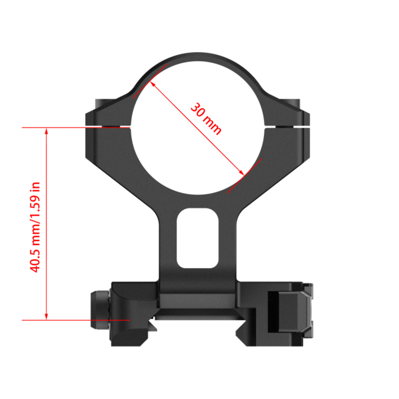 RIX QDM-L02 Picatinny-Montage 1,59 Zoll für LEAP TOURER