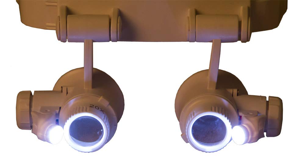 Levenhuk Zeno Vizor H4 Kopflupe LED 1x-20x
