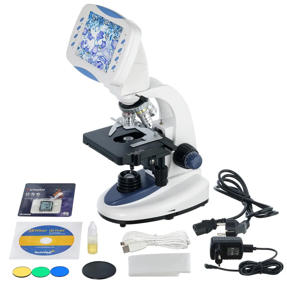 Levenhuk D90L LCD Digitalmikroskop 40-2000x 2MP LED