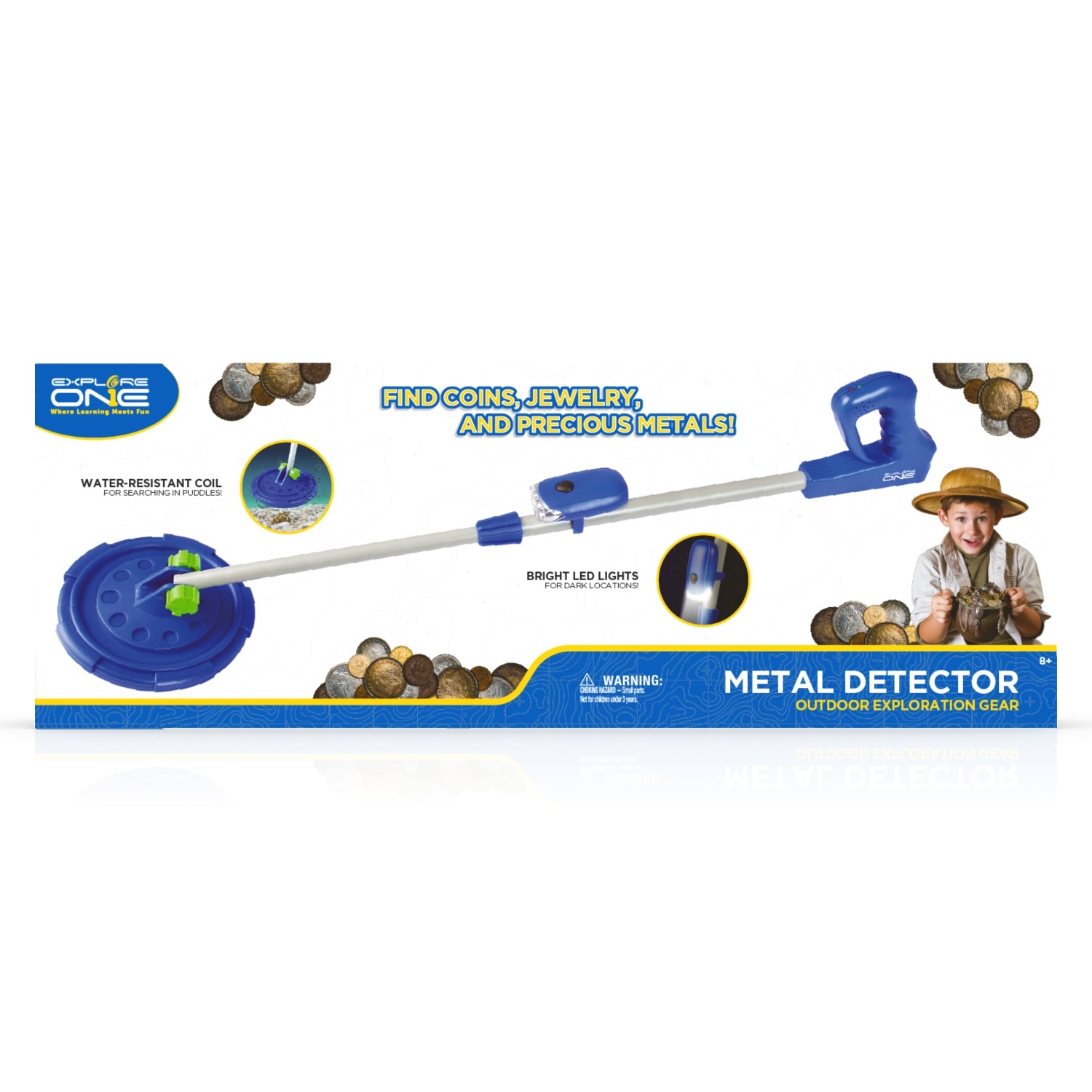 Explore One Jr. Metalldetektor Kinder mit LED-Licht