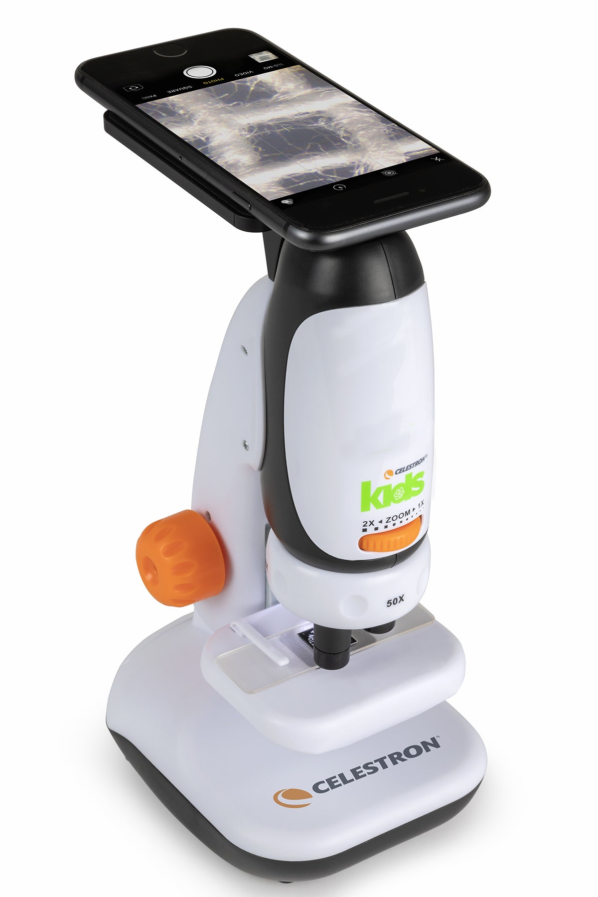 Celestron Kids Mikroskop 50-200x mit Smartphone-Adapter
