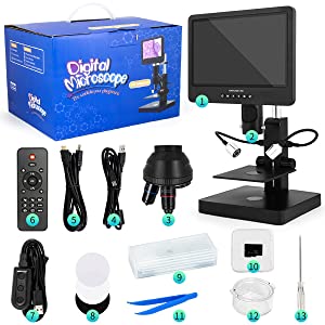 Andonstar AD246S-P Digitalmikroskop 7 Zoll HDMI 3 Objektive