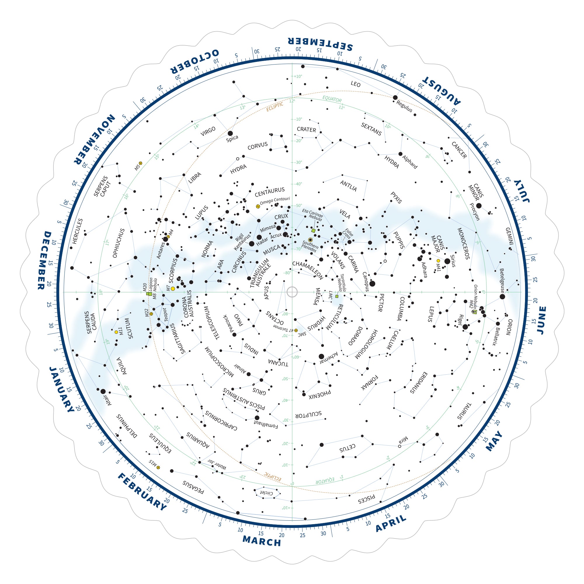 Explore Scientific Tirion Planisphäre Sternkarte Nordhalbkugel