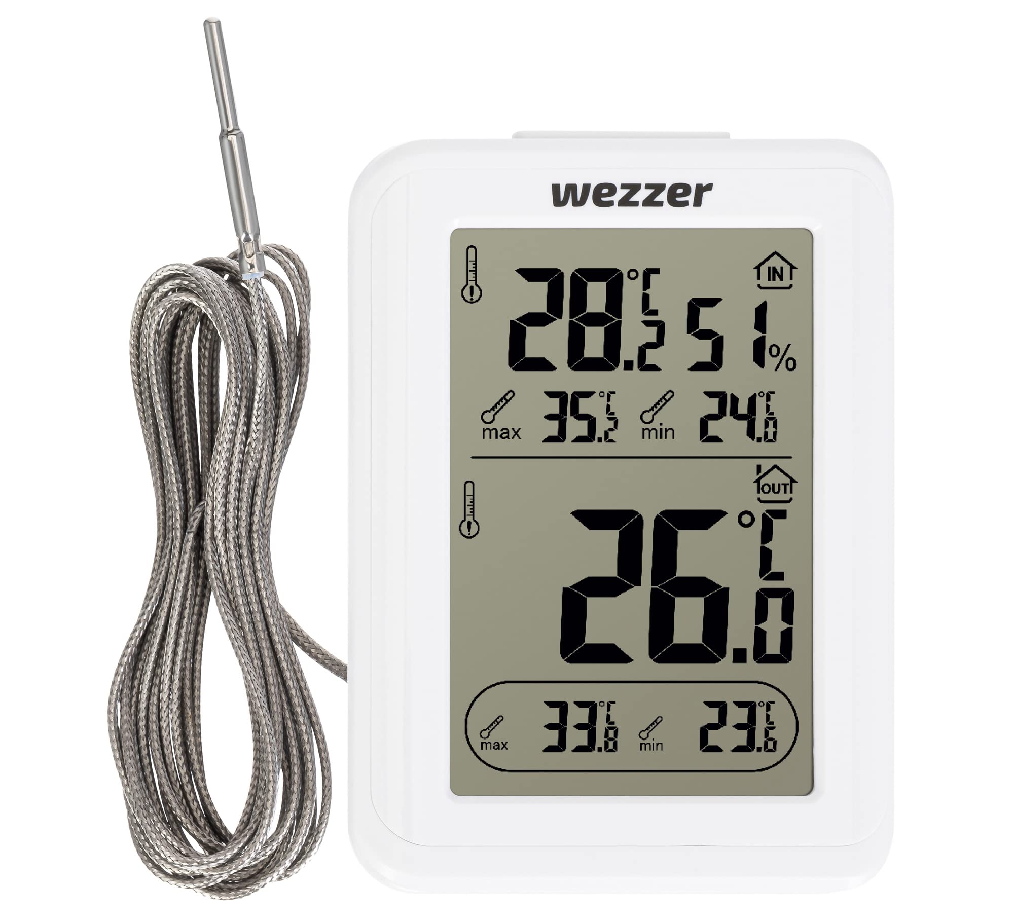 Levenhuk Wezzer SN10 Thermometer Hygrometer mit Sonde