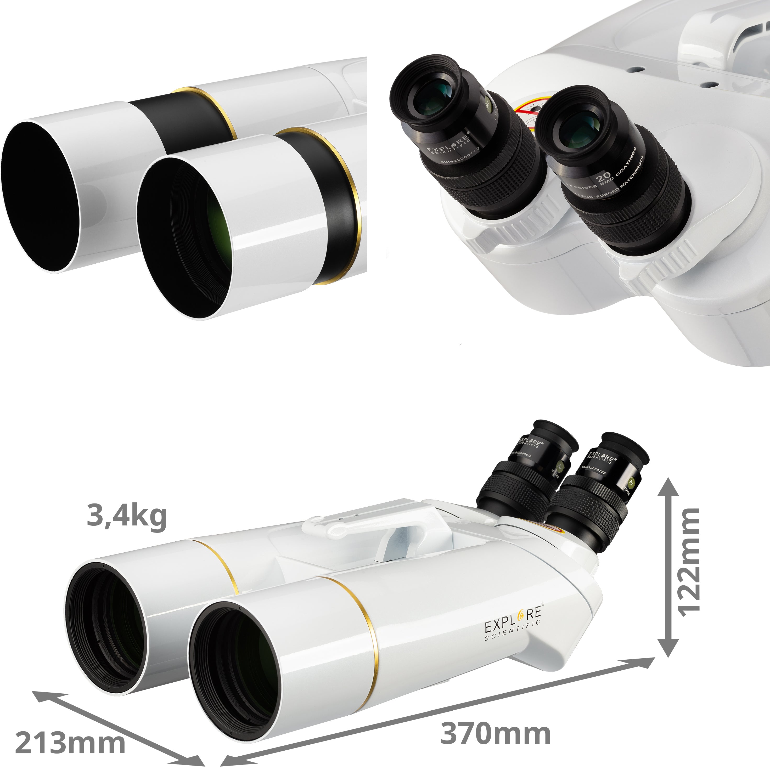 Explore Scientific BT-70 SF Großfernglas 70mm 20x LER