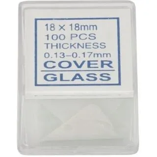 Celestron Labs Deckgläser 18x18mm 100 Stück Glas