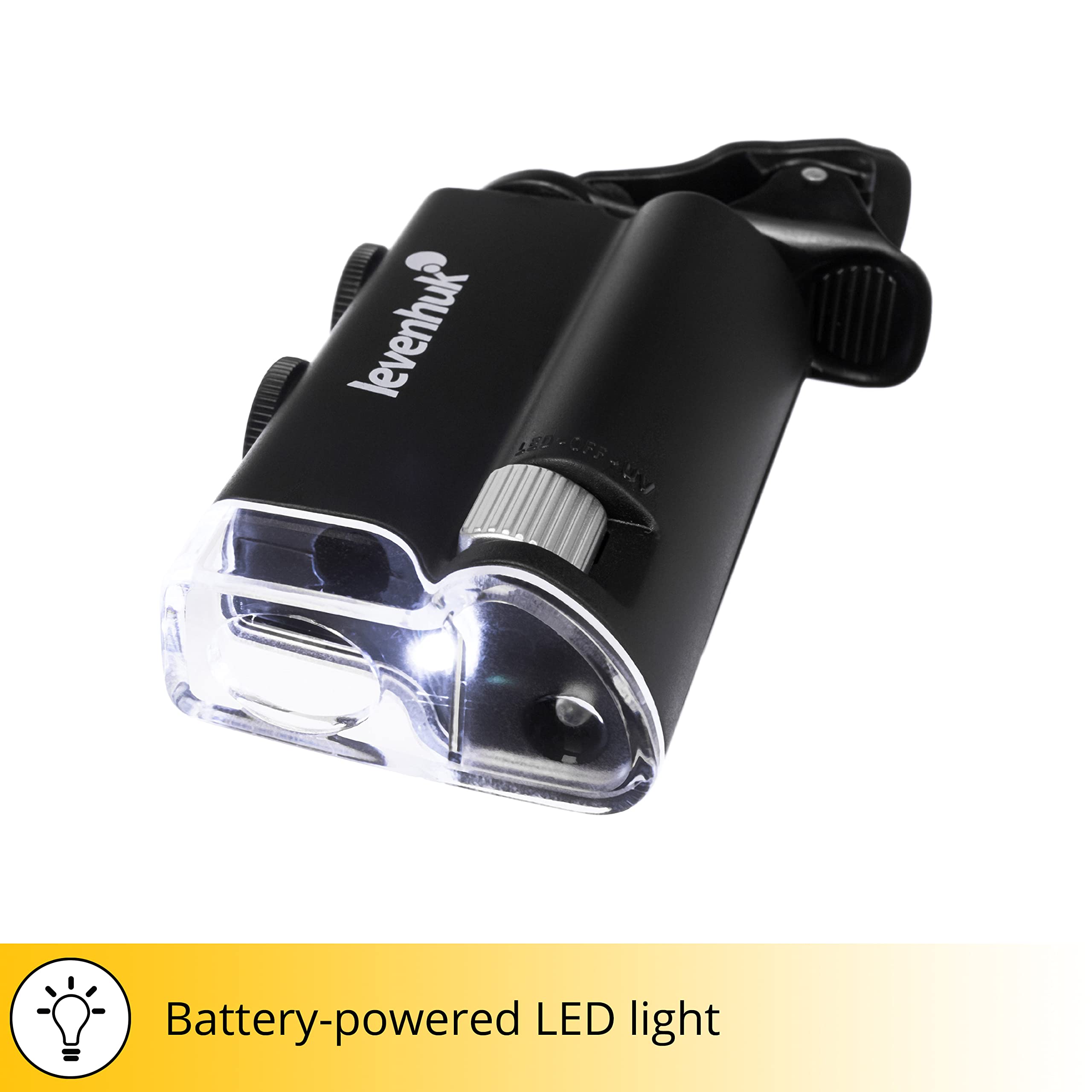 Levenhuk Zeno Cash ZC10 Taschenmikroskop 60-100x UV-Licht
