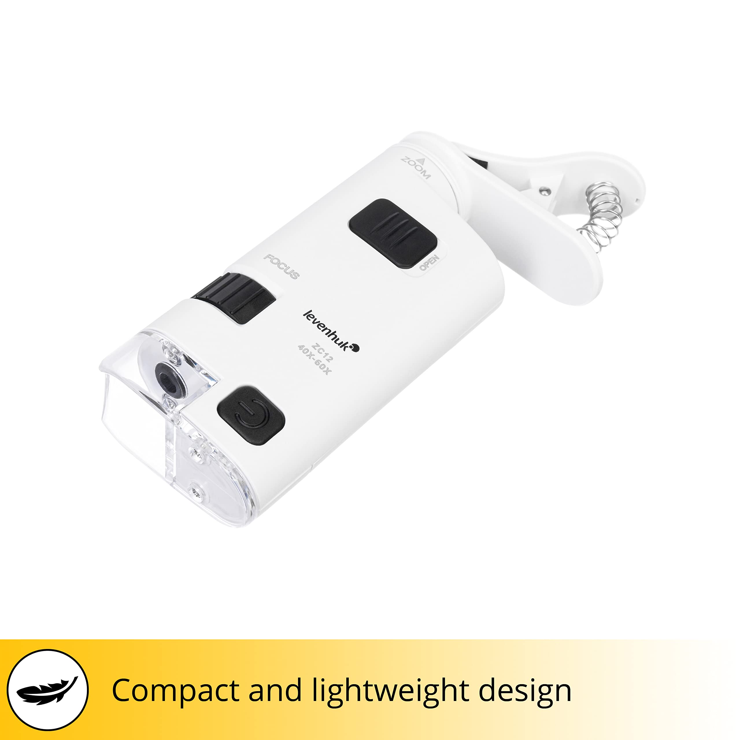 Levenhuk Zeno Cash ZC12 Taschenmikroskop 40-60x LED