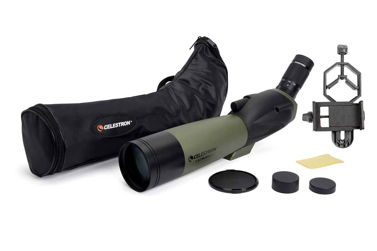 Celestron Ultima 20-60x80 Spektiv gewinkelt mit Adapter