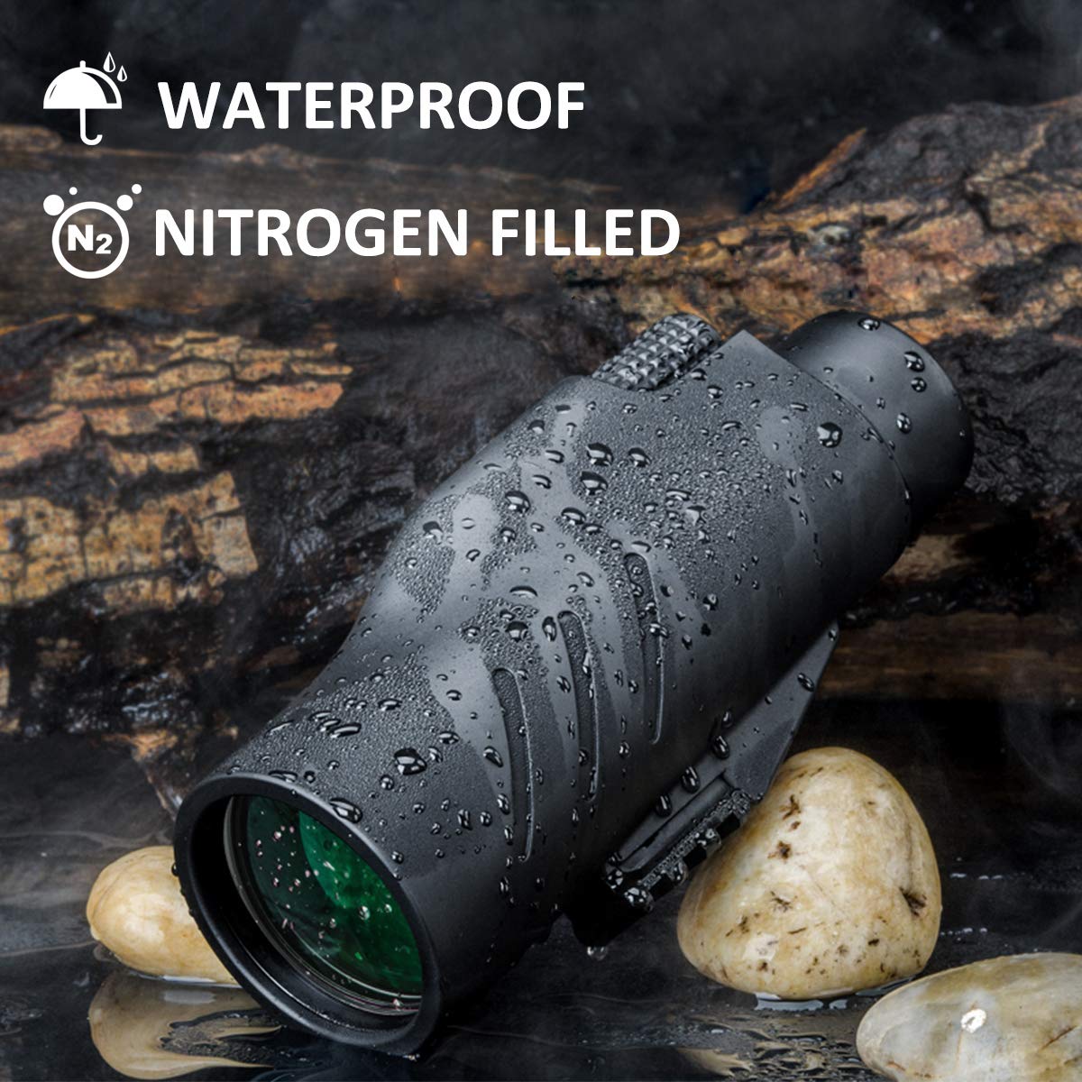 SVBONY SV32 Monokular 12x50 wasserdicht mit Stativanschluss
