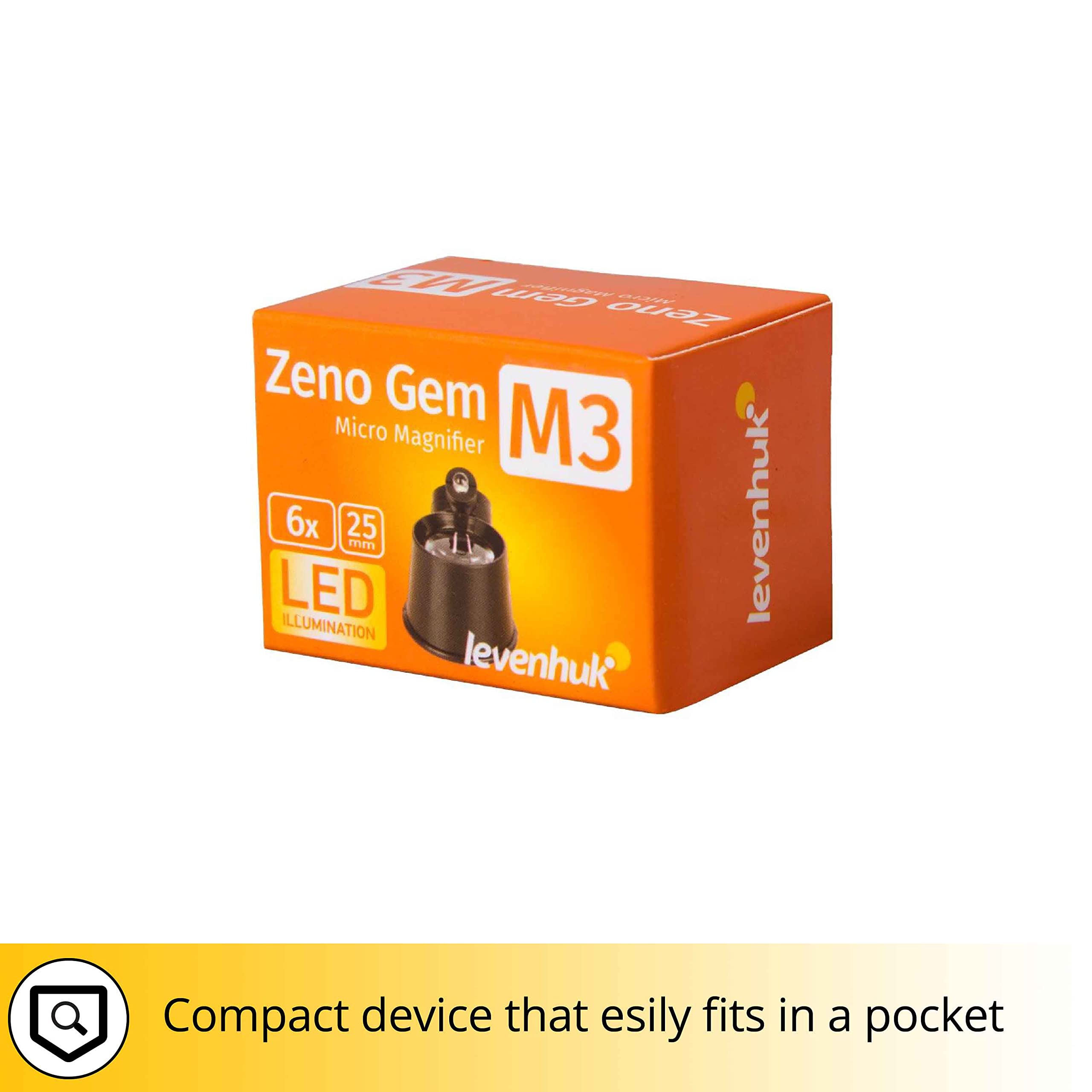Levenhuk Zeno Gem M3 Taschenlupe LED 6x 25mm