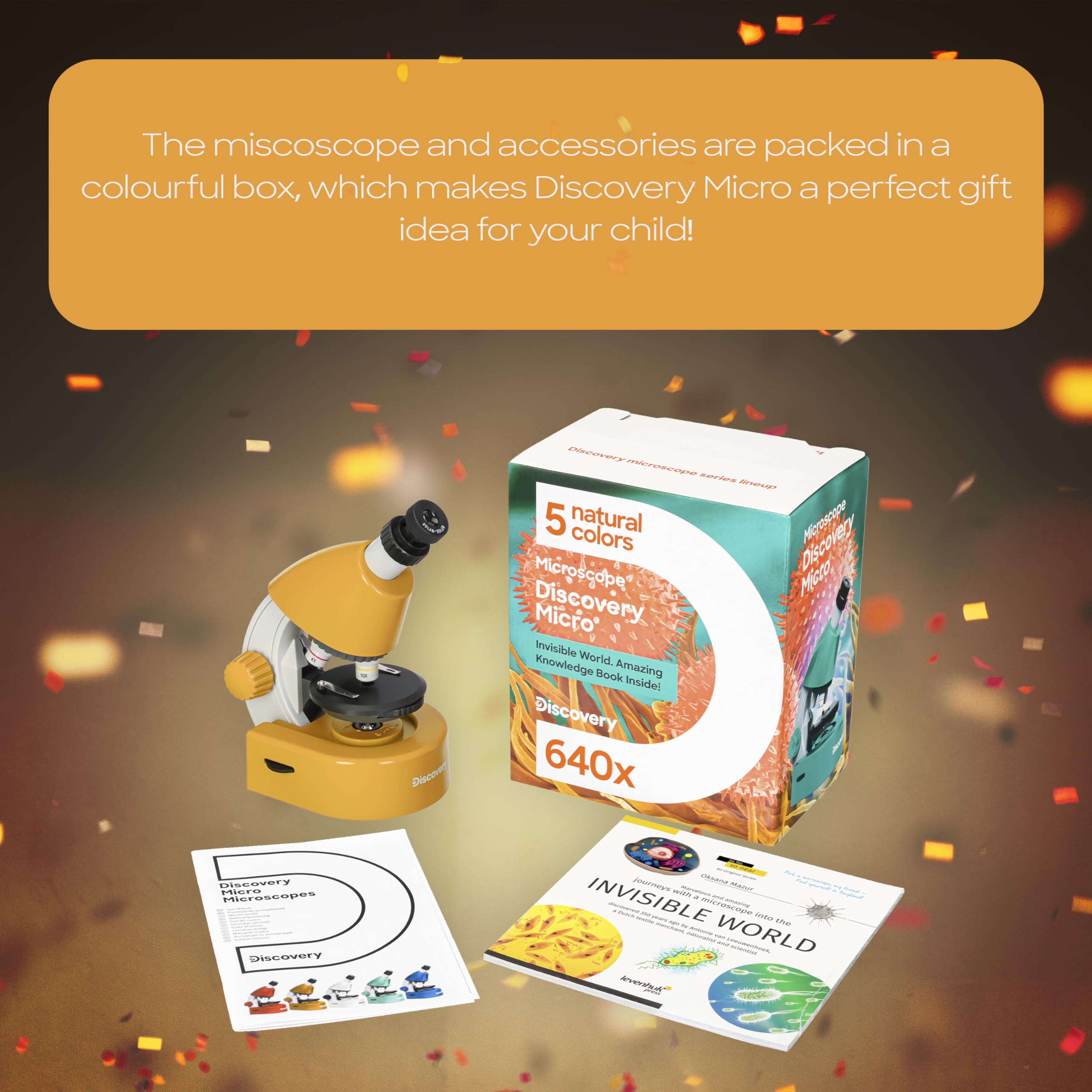 Levenhuk Discovery Micro Solar Mikroskop 40-640x für Kinder