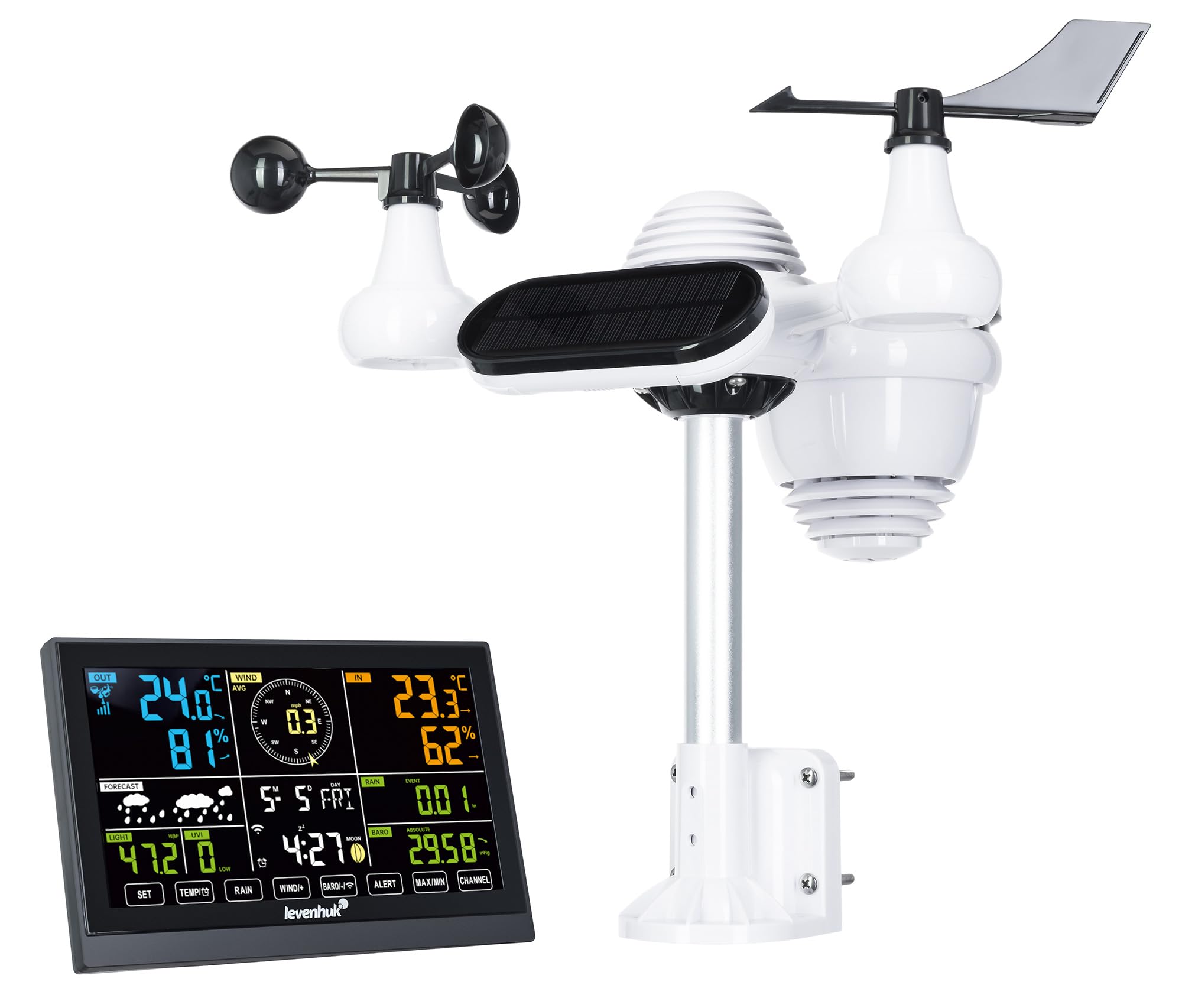 Levenhuk Wezzer PLUS LP140 7-in-1 Wetterstation mit Windrichtung