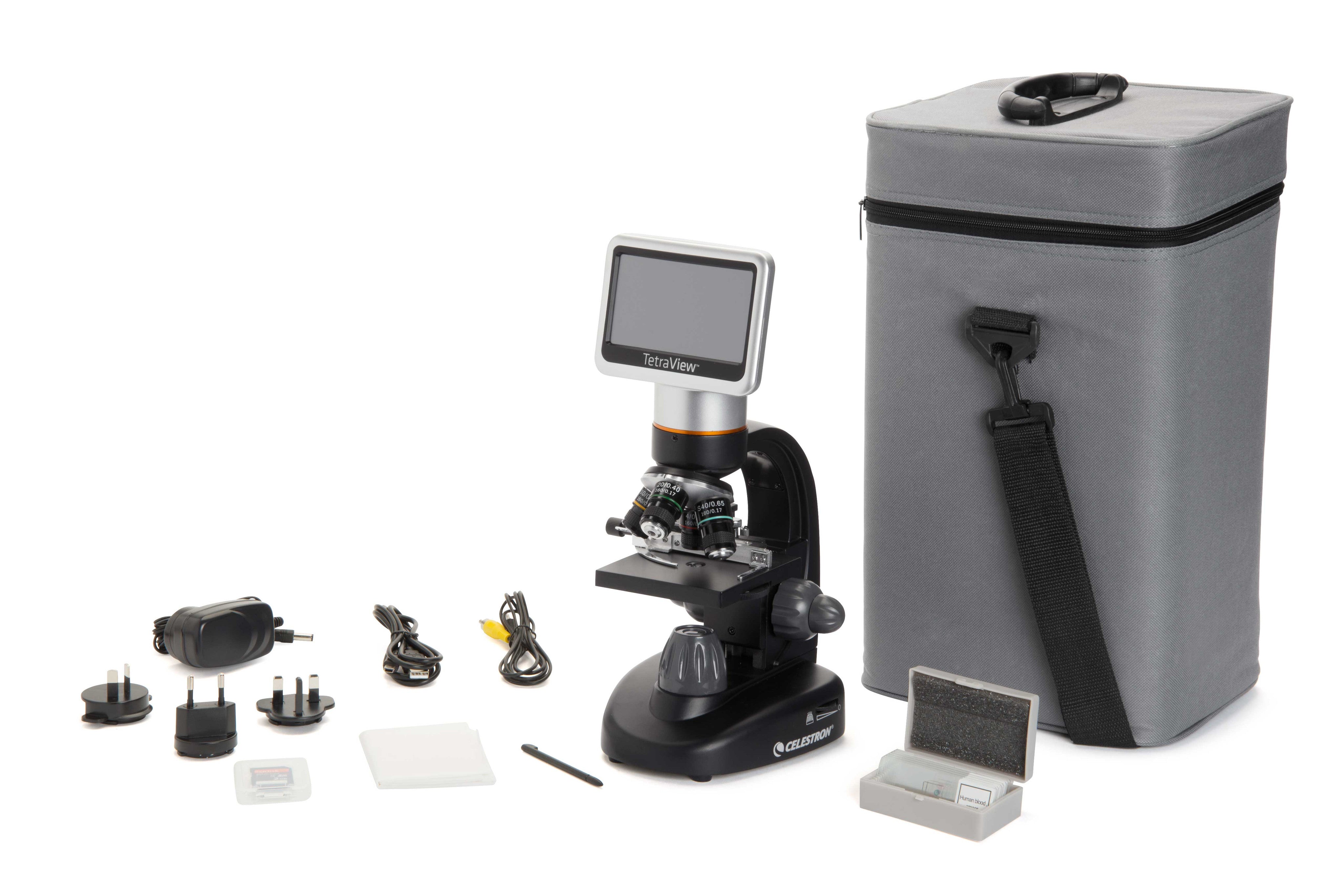 Celestron Labs TetraView LCD Digitalmikroskop 40-400x Touchscreen