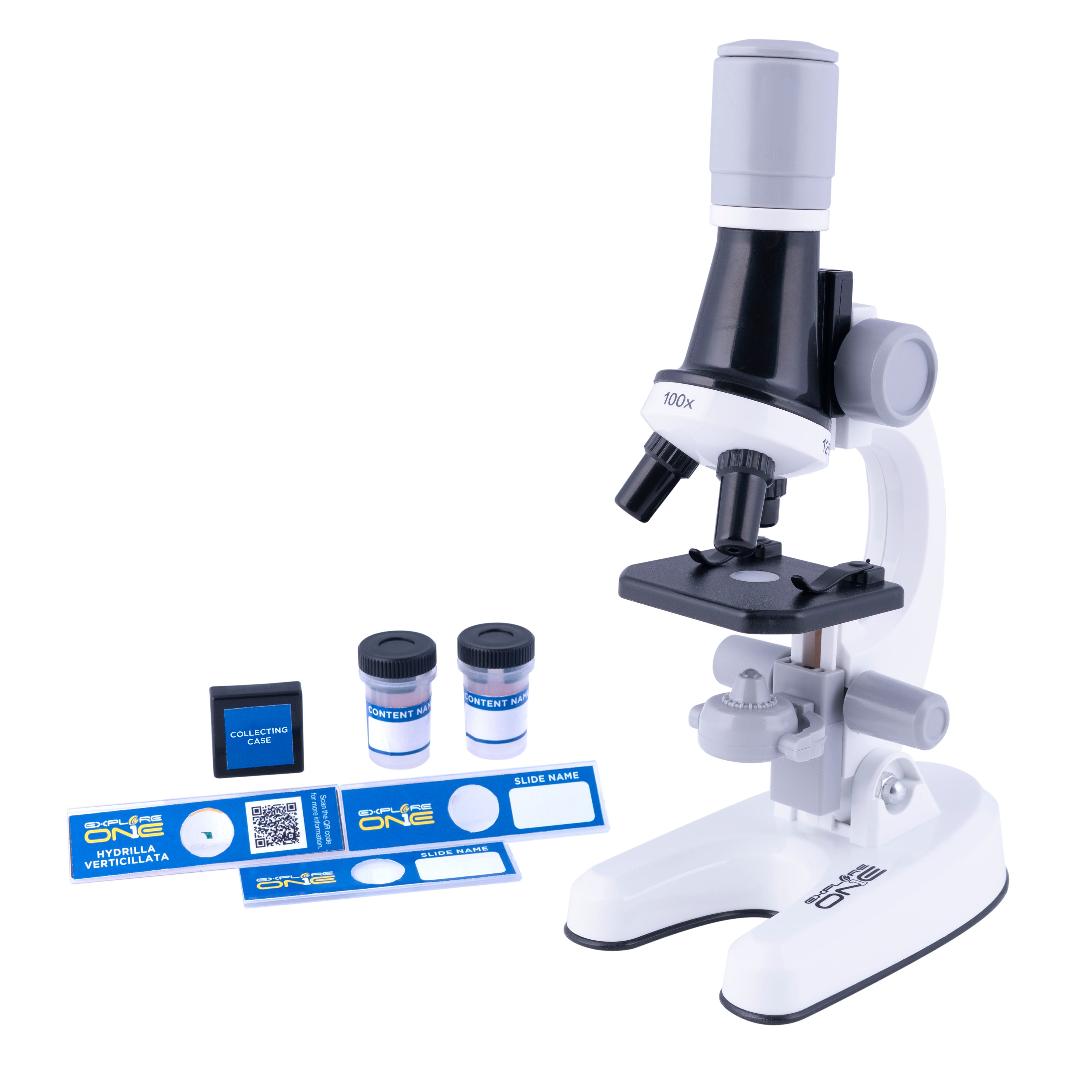 Explore One Mikroskop 100x-1200x Set Blau Einsteiger