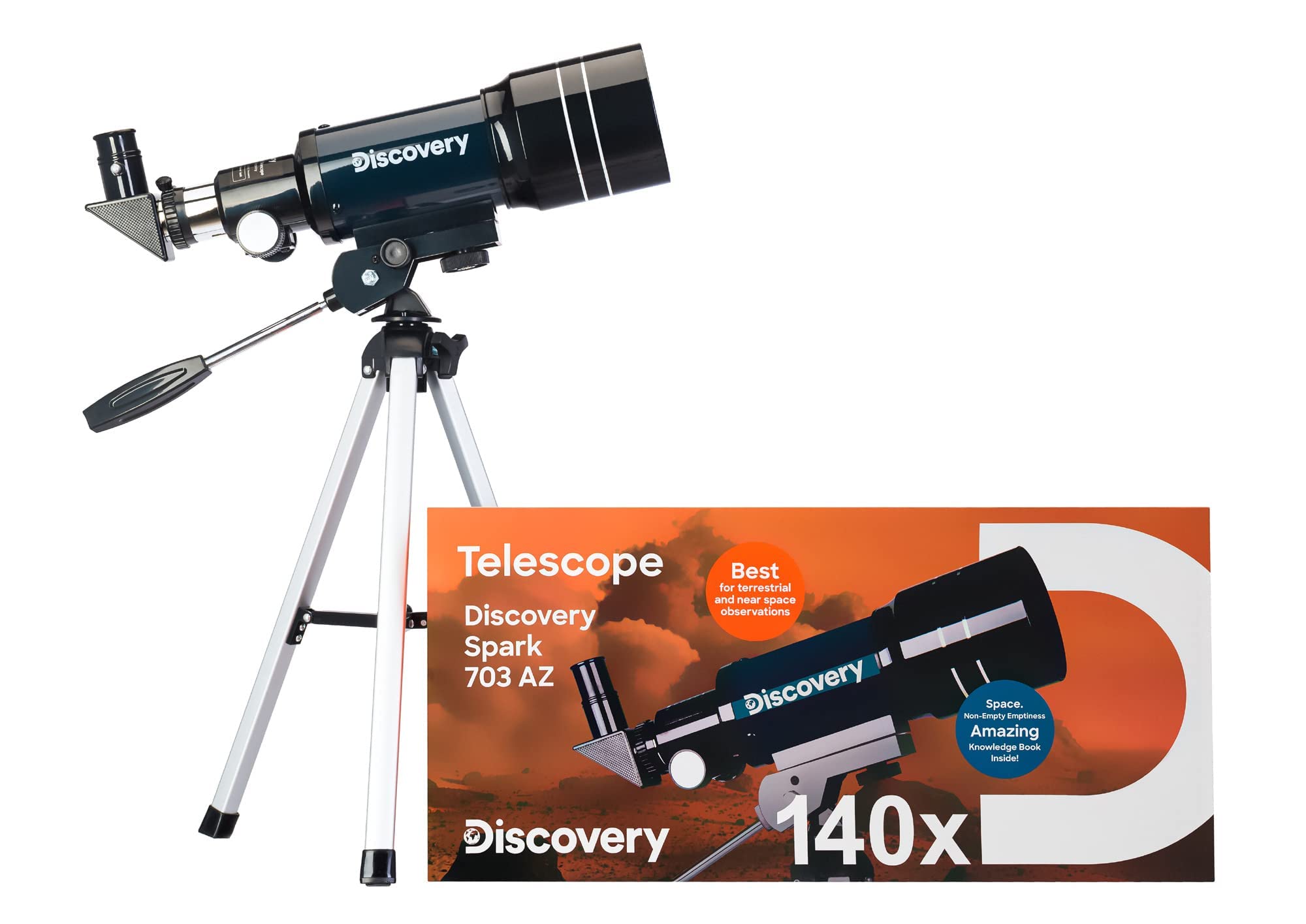 Discovery Spark 703 AZ Teleskop mit Buch Englisch