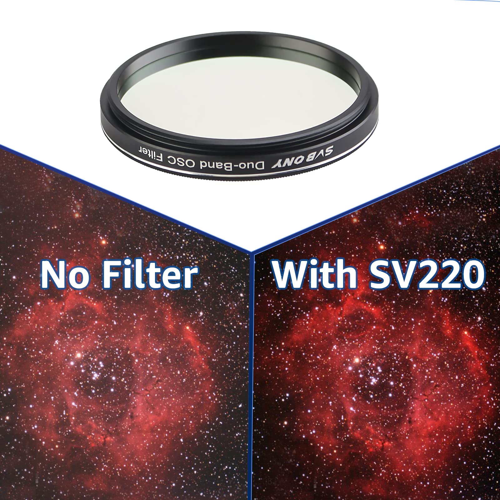 SVBONY SV220 Dual Filter 7nm 2" H-Alpha OIII