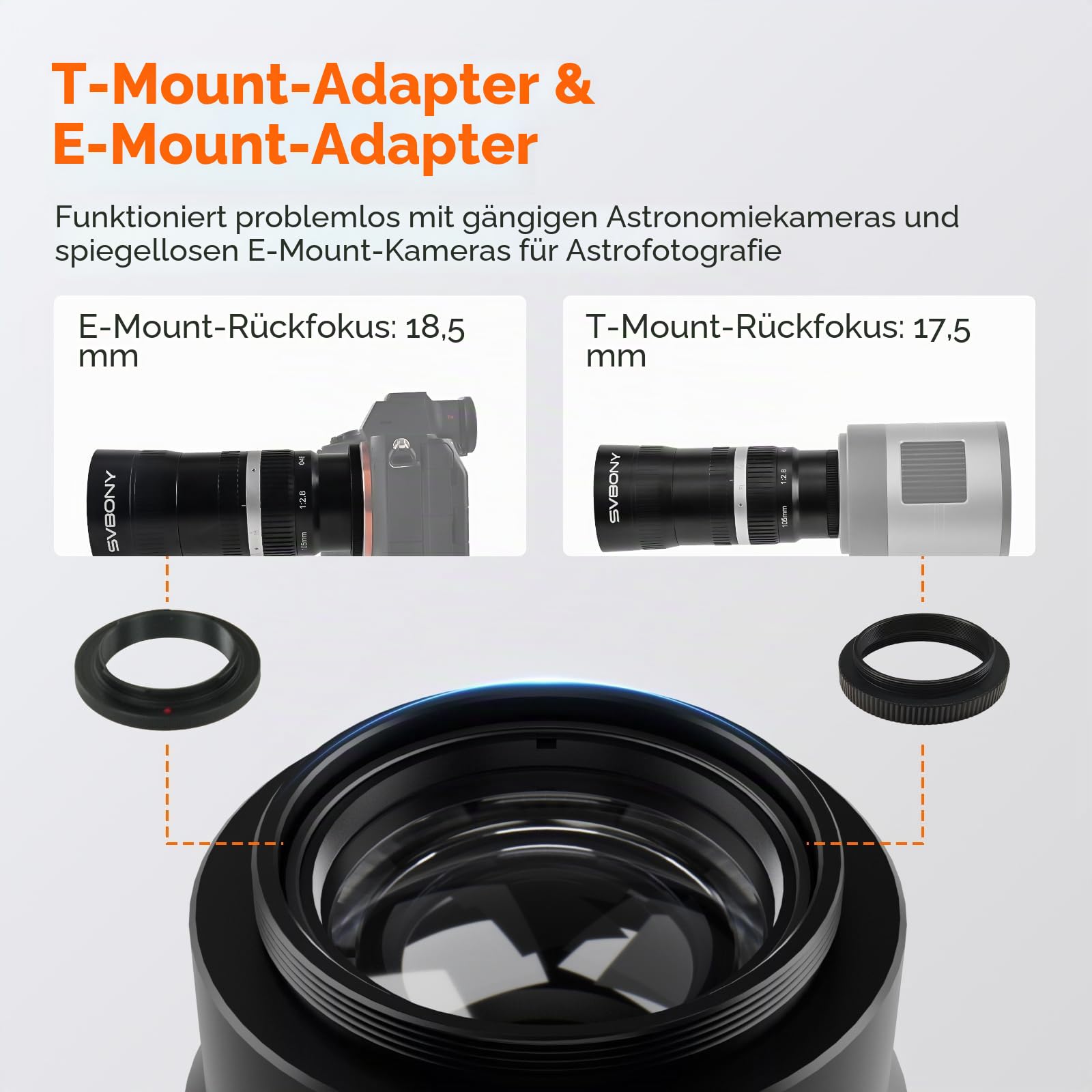 Svbony SV535 105mm f/2.8 APO Teleskop Sony E-Mount