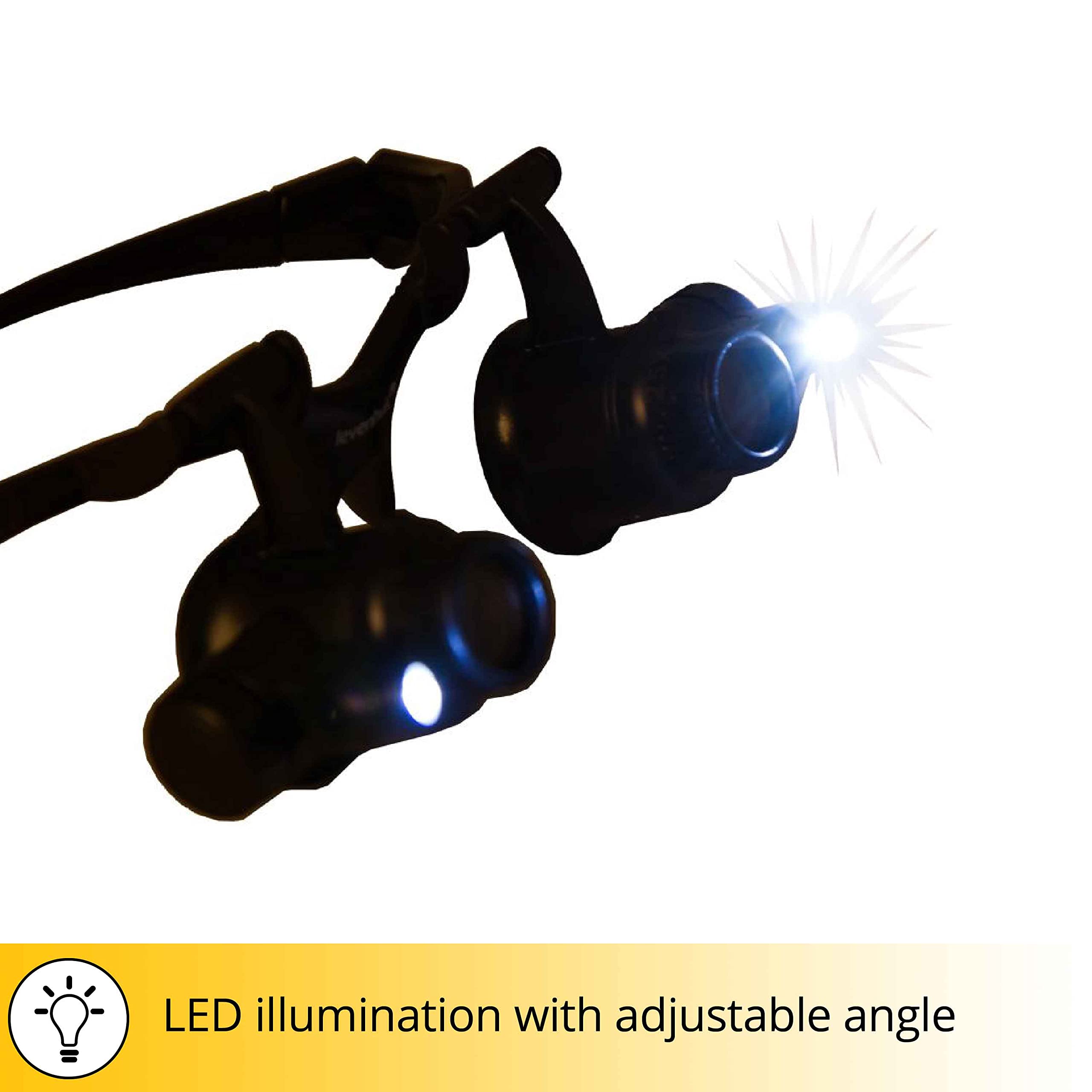 Levenhuk Zeno Vizor G4 Lupenbrille LED 10-25x