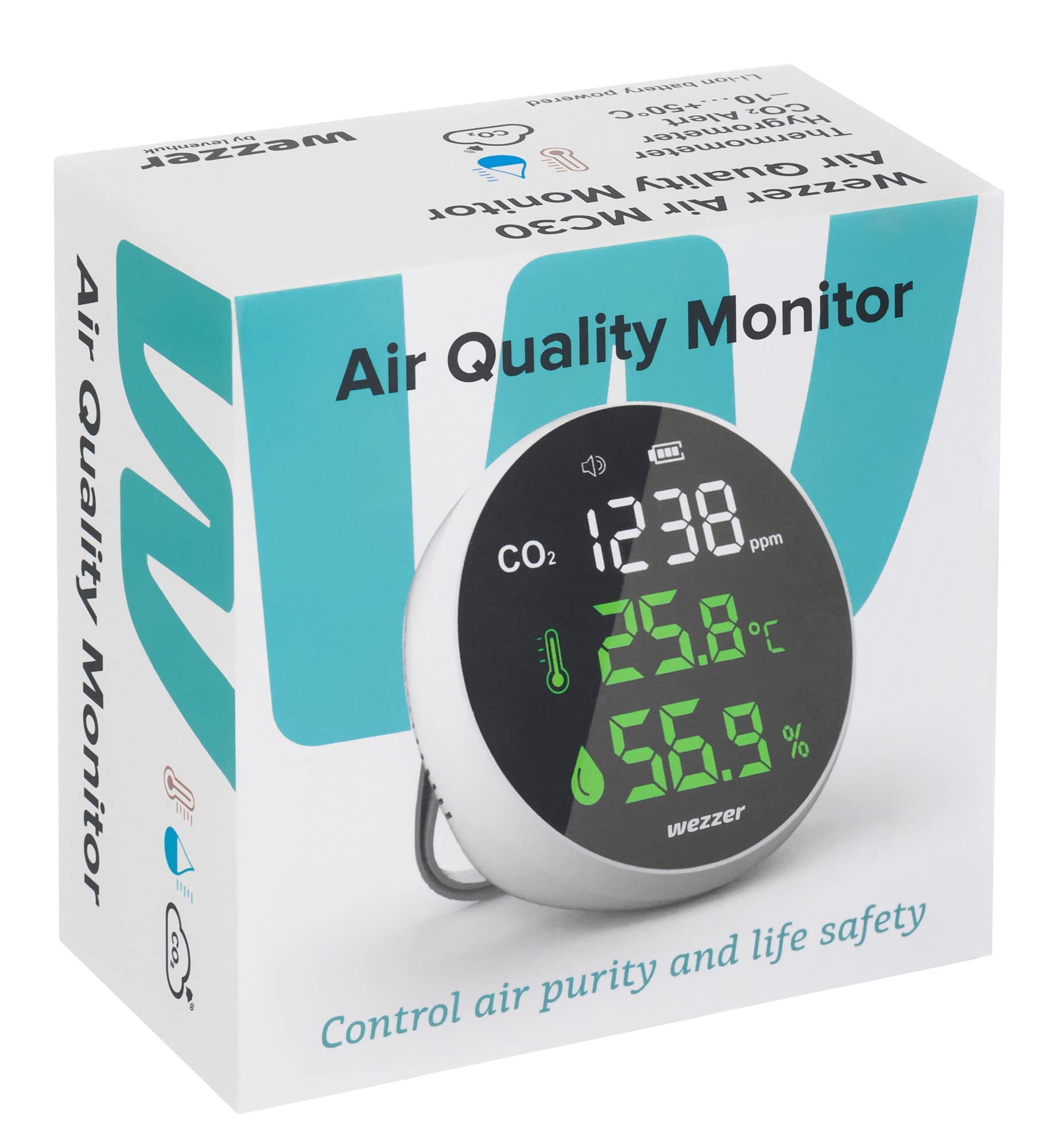 Levenhuk Wezzer Air MC30 Luftqualitätsmonitor CO2 Komfort