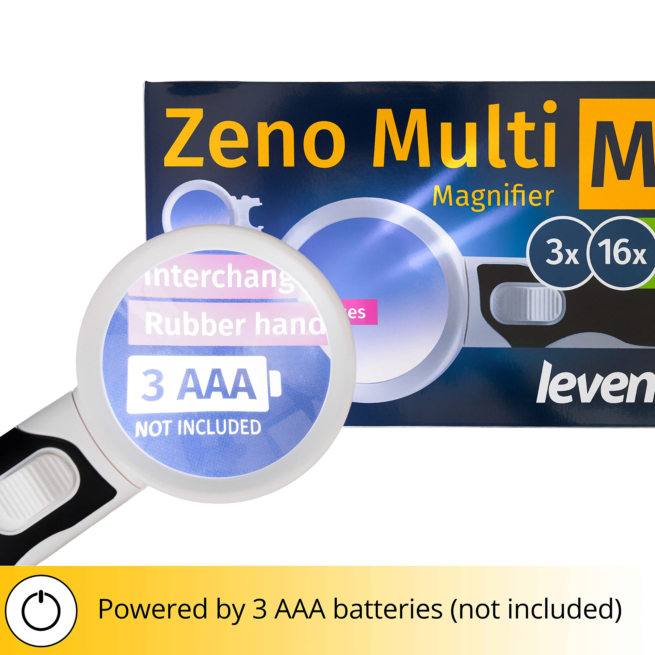 Levenhuk Zeno Multi ML7 LED Lupe Set 3x/16x Handlupe