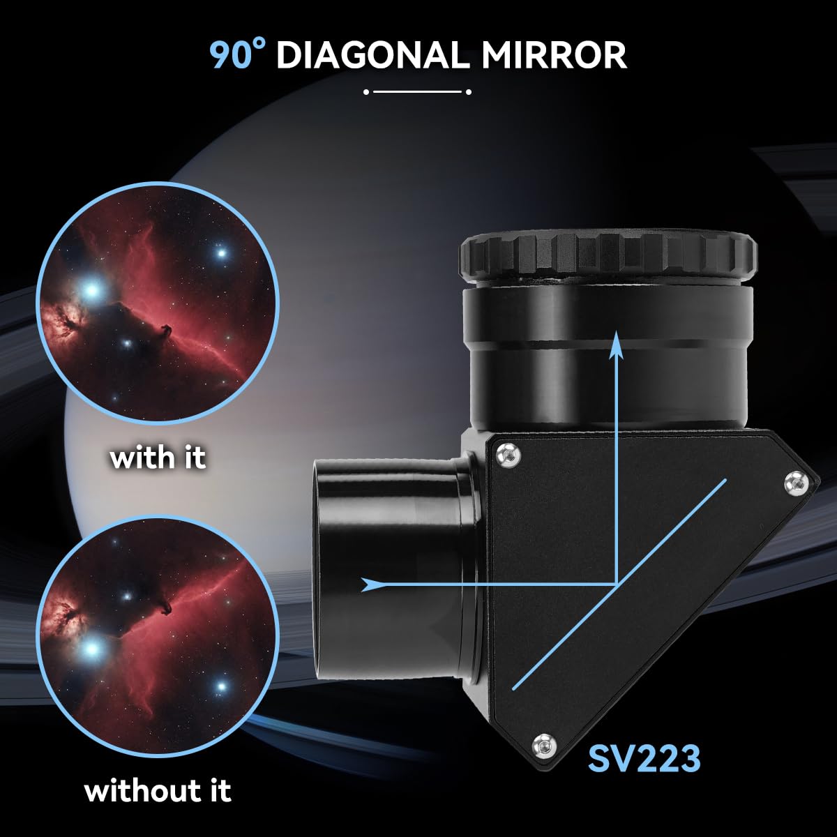 SVBONY SV223 Zenitspiegel 2 Zoll 90° 99% Clicklock