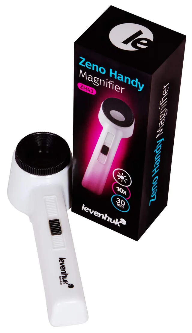 Levenhuk Zeno Handy ZH43 Handlupe LED 10x 30mm